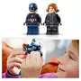 LEGO Marvel 76260 - Les Motos de Black Widow et de Captain America, Set Avengers L’Ère d’Ultron avec 2 Jouet de Motos, Super-Héros pour Enfants