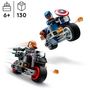 Voir la diapositive 7 : LEGO Marvel 76260 - Les Motos de Black Widow et de Captain America, Set Avengers L'Ère d'Ultron avec 2 Jouet de Motos, Super-Héros pour Enfants