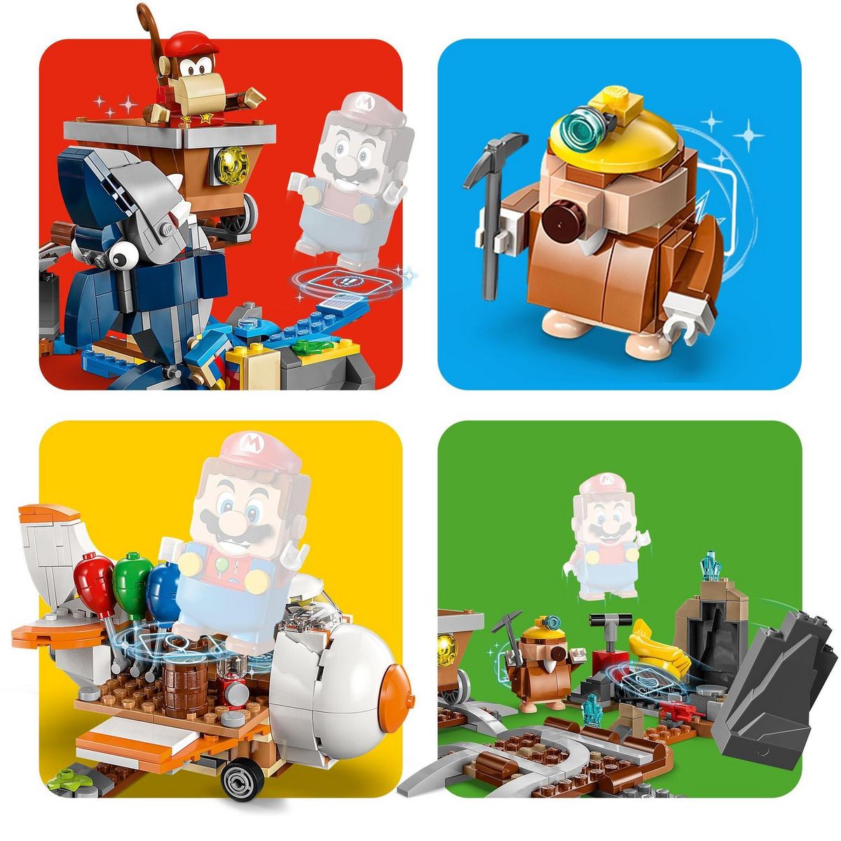 LEGO LEGO Super Mario 71425 Ensemble d'Extension Course de Chariot de Mine de Diddy Kong, à Combiner avec Pack de Démarrage