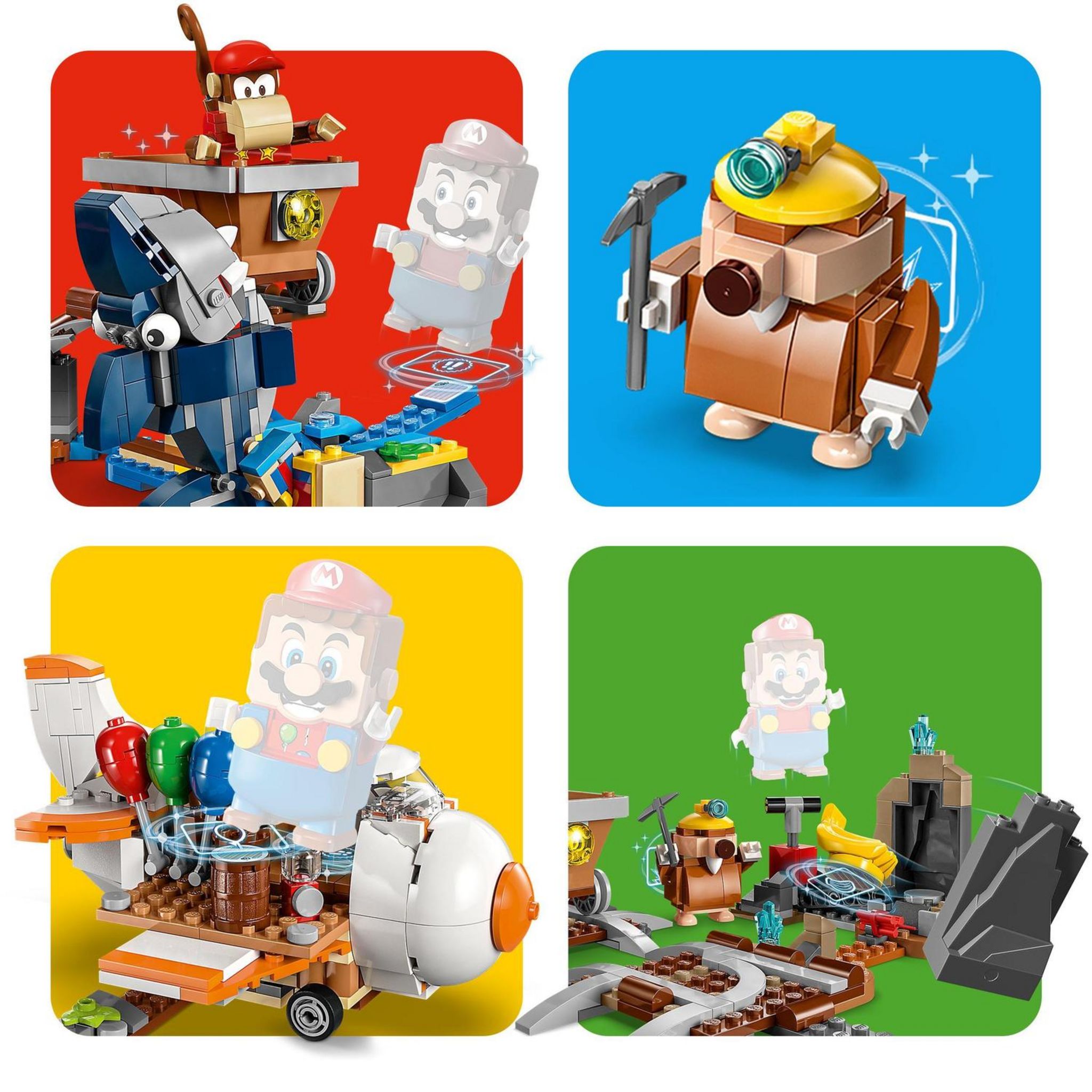 Voir la diapositive 5 : LEGO LEGO Super Mario 71425 Ensemble d'Extension Course de Chariot de Mine de Diddy Kong, à Combiner avec Pack de Démarrage