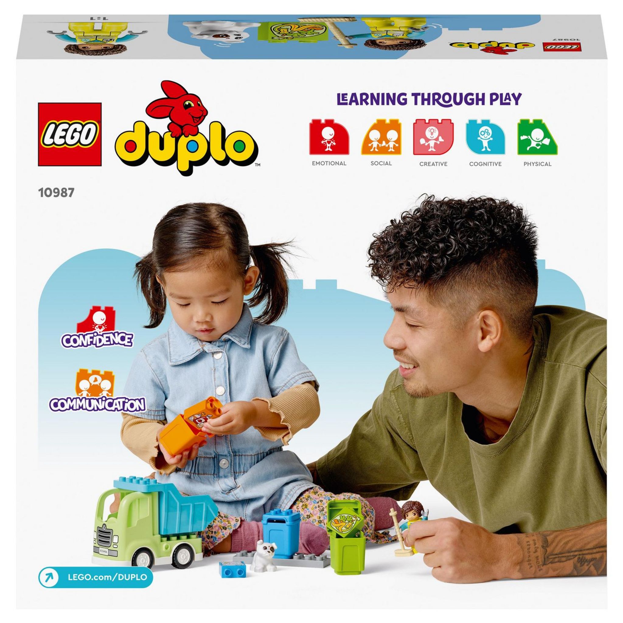 Voir la diapositive 2 : LEGO DUPLO 10987 - Ma Ville Le Camion de Recyclage, Jouets Éducatifs et de Tri de Couleurs