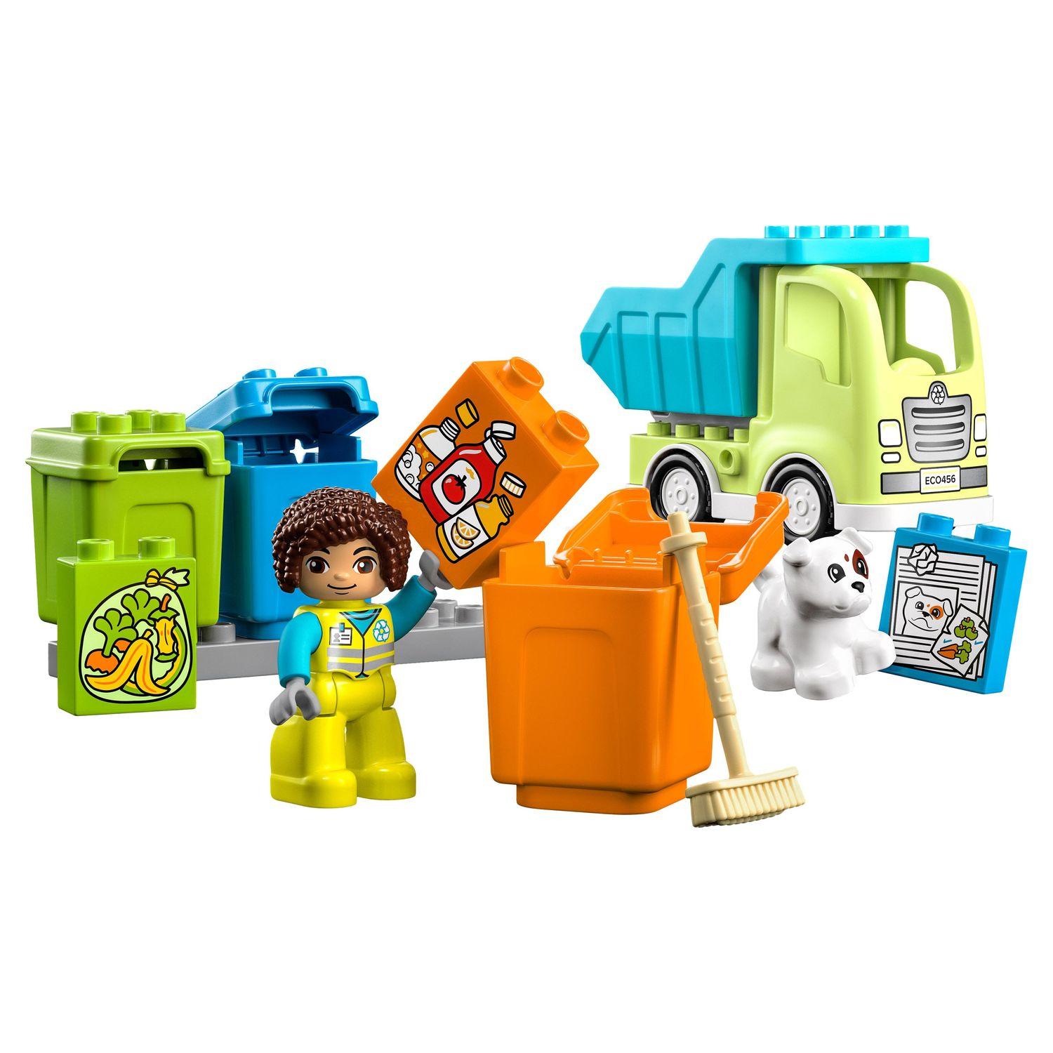 Voir la diapositive 3 : LEGO DUPLO 10987 - Ma Ville Le Camion de Recyclage, Jouets Éducatifs et de Tri de Couleurs