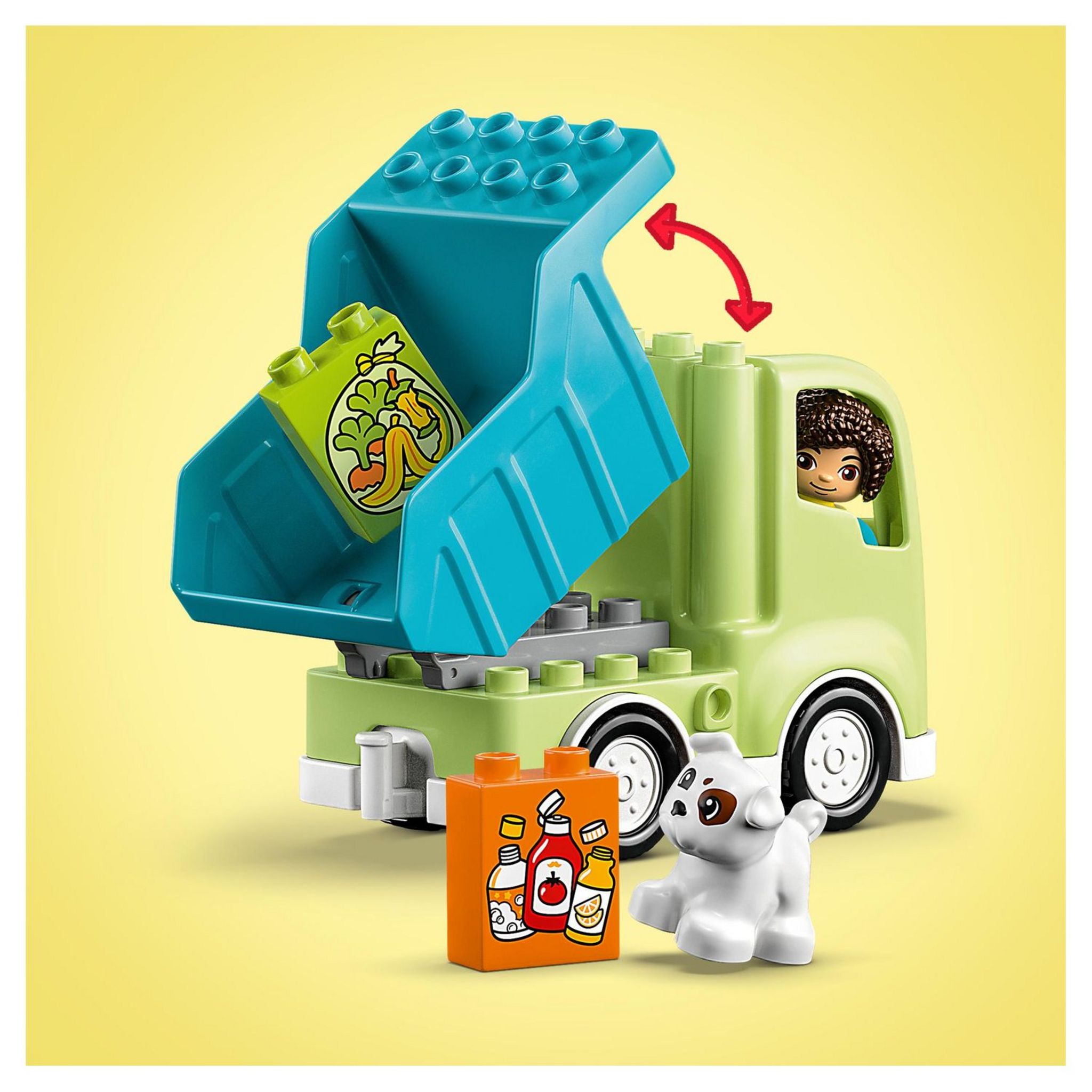 Voir la diapositive 6 : LEGO DUPLO 10987 - Ma Ville Le Camion de Recyclage, Jouets Éducatifs et de Tri de Couleurs