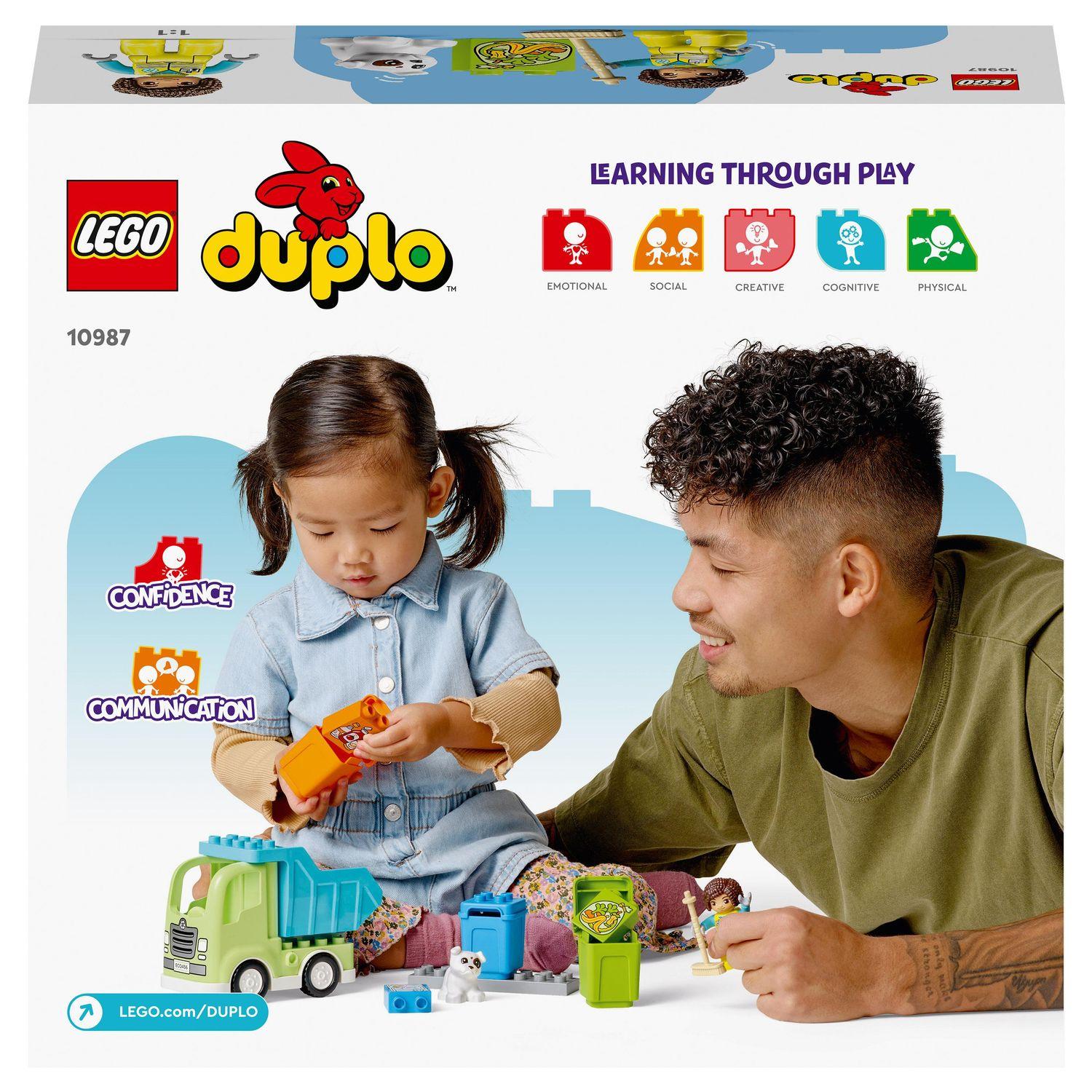 Voir la diapositive 9 : LEGO DUPLO 10987 - Ma Ville Le Camion de Recyclage, Jouets Éducatifs et de Tri de Couleurs