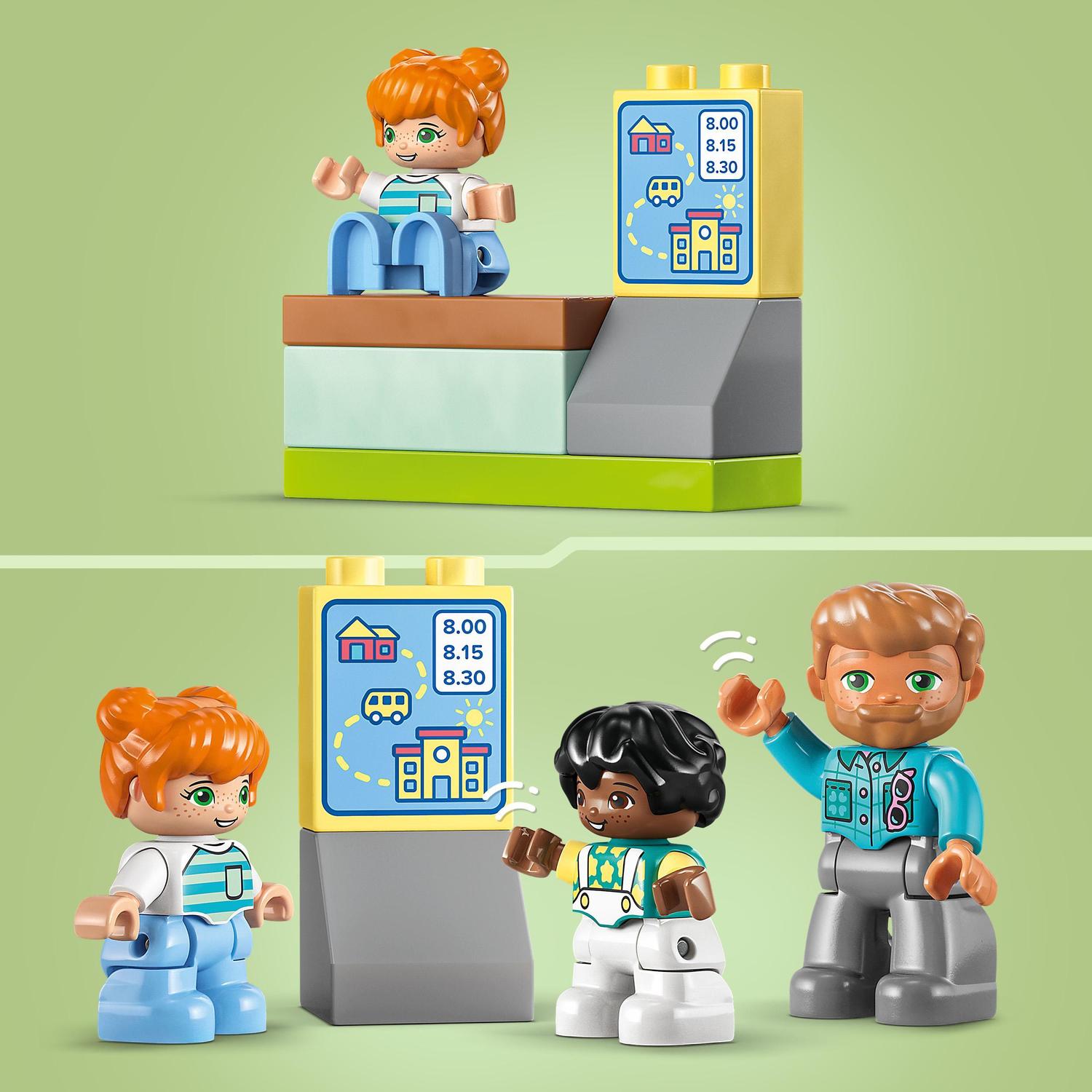 Voir la diapositive 5 : LEGO LEGO DUPLO 10988 Le Voyage en Bus, Jouet Éducatif pour Développer la Motricité Fine, Enfants 2 Ans