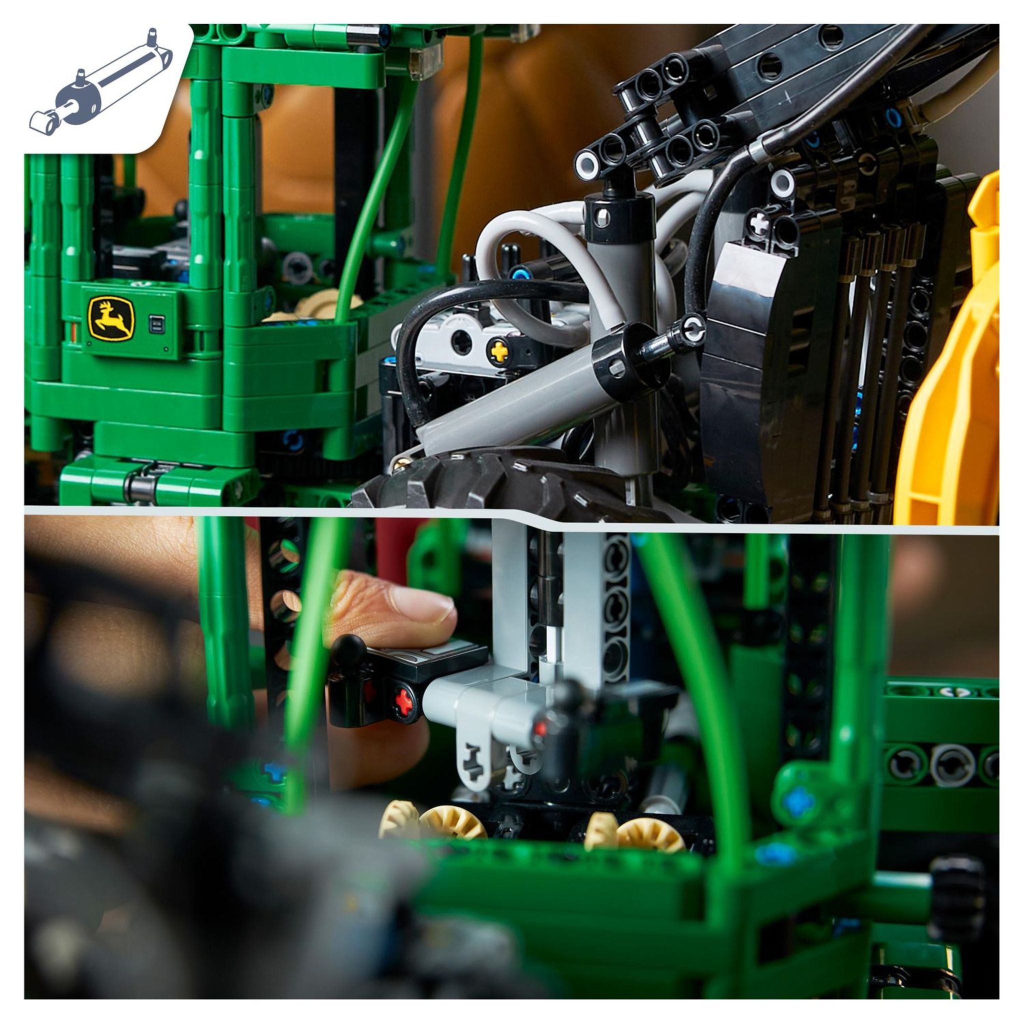 Voir la diapositive 5 : LEGO Technic 42157 - La Débardeuse John Deere 948L-II, Set Véhicule de Construction avec Fonctions Pneumatiques et 4 Roues Motrices