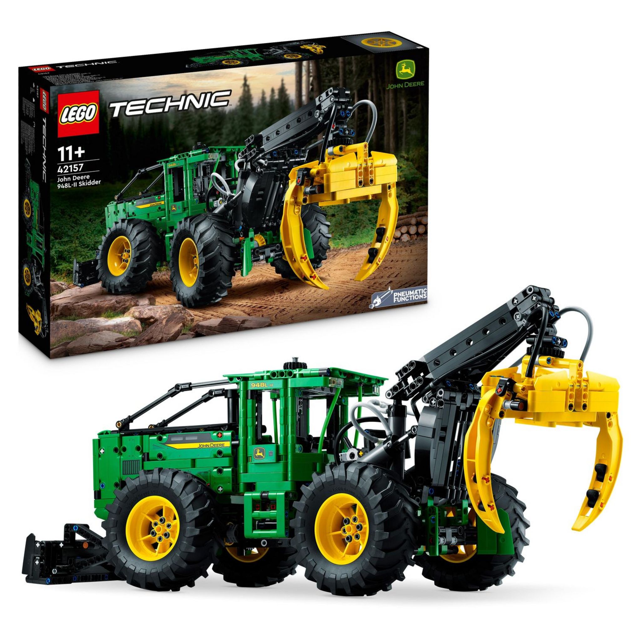 Voir la diapositive 9 : LEGO Technic 42157 - La Débardeuse John Deere 948L-II, Set Véhicule de Construction avec Fonctions Pneumatiques et 4 Roues Motrices