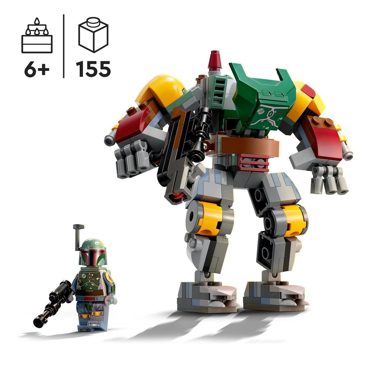 LEGO LEGO Star Wars 75369 Le Robot Boba Fett, Figurine à Construire avec Blaster Lance-Tenons et Jetpack