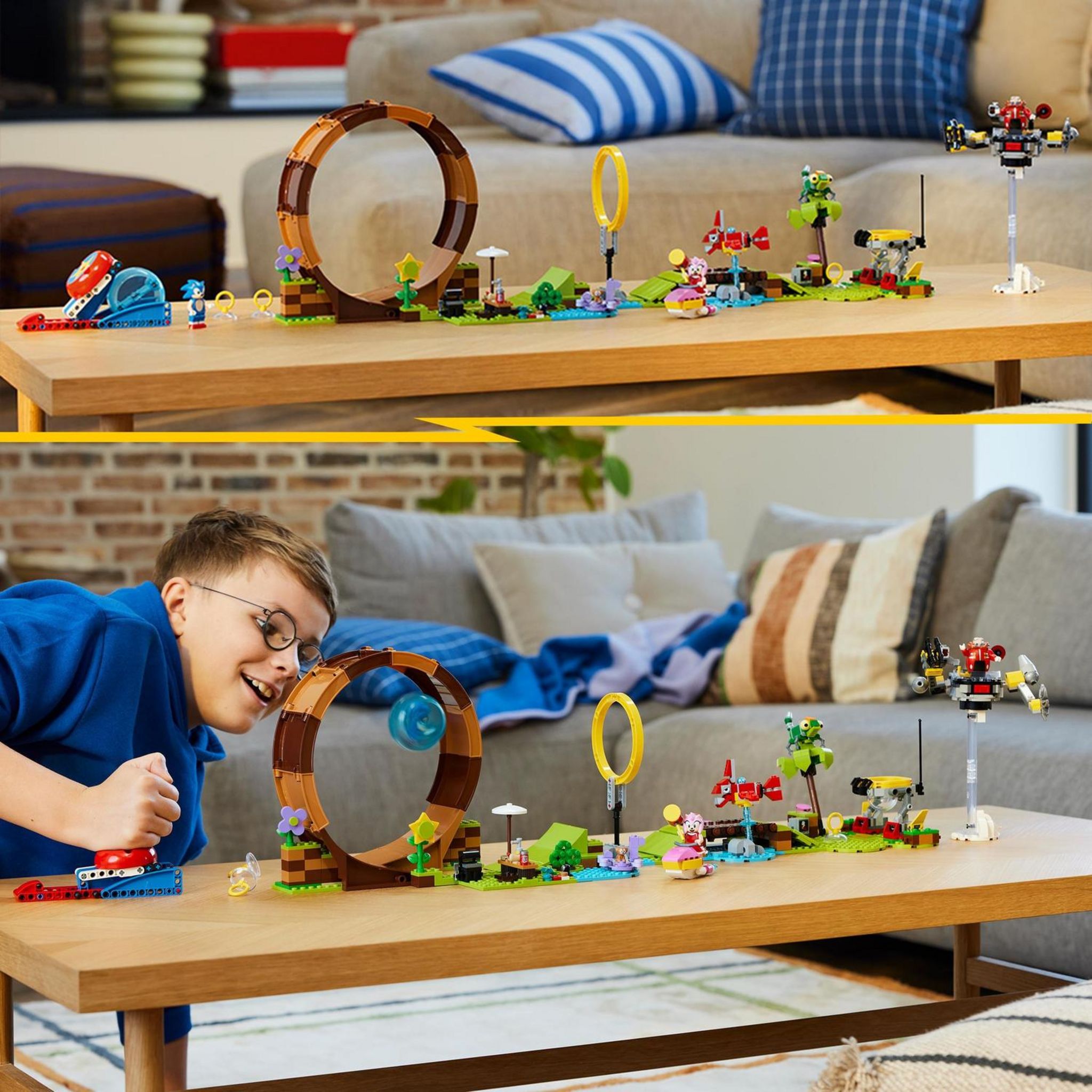 Voir la diapositive 3 : LEGO LEGO Sonic the Hedgehog 76994 Sonic et le Défi du Looping de Green Hill Zone, Jouet pour Enfants avec 9 Personnages