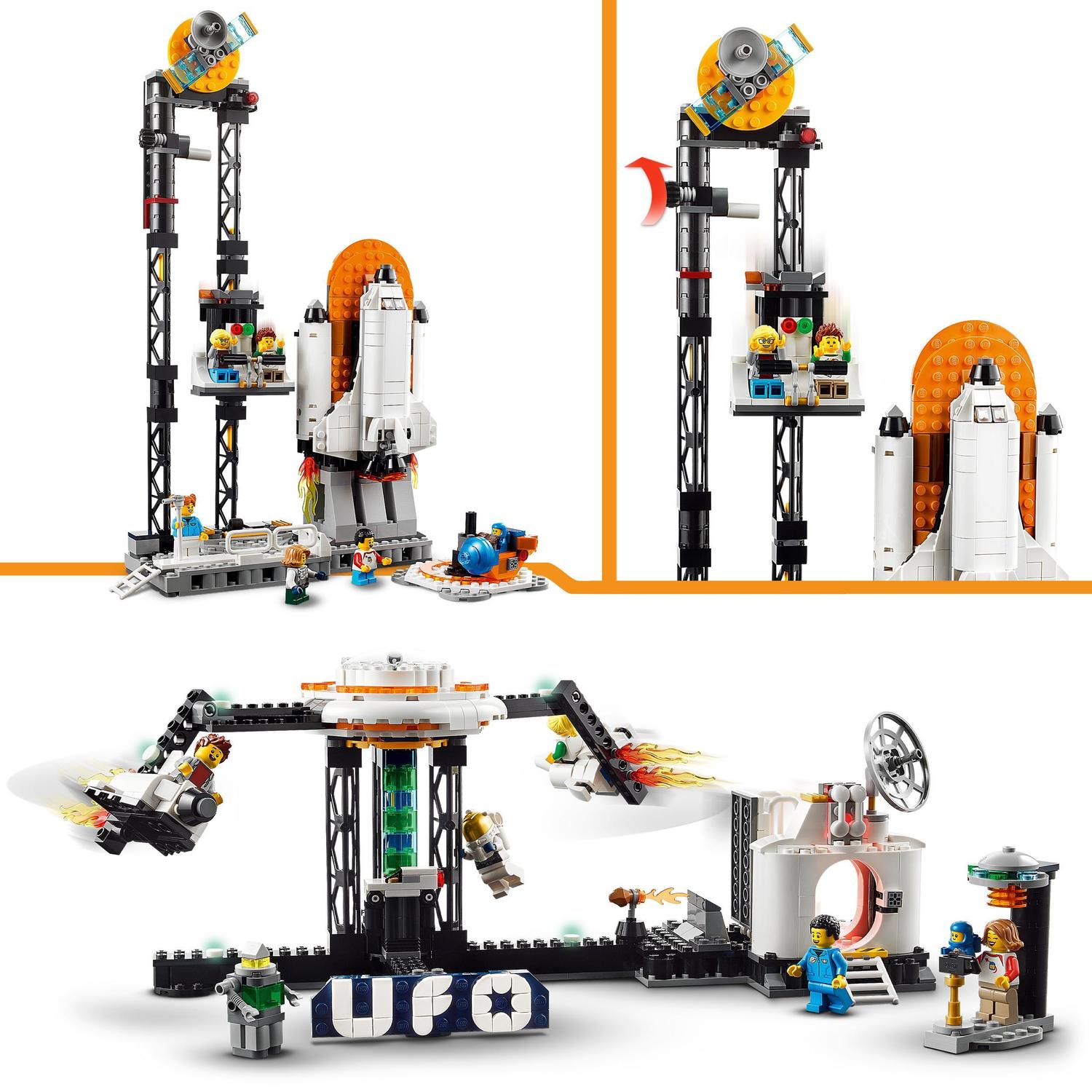 Voir la diapositive 5 : LEGO Creator 31142 - Les montagnes russes de l'espace