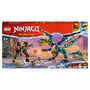 LEGO NINJAGO 71796 - Le Dragon Élémentaire contre le Robot de l’Impératrice, Grand Jouet de Construction avec Figurines et 6 Minifigurines Ninja