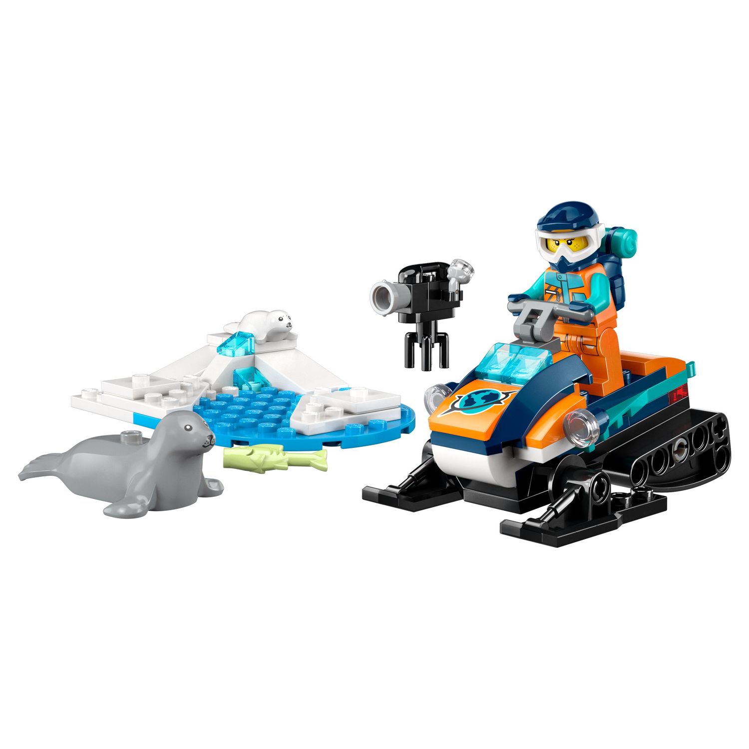 Voir la diapositive 8 : LEGO City 60376 - La Motoneige d'Exploration Arctique, Jouet de Construction de Véhicules avec Figurines de Phoques et Minifigurine d'Explorateur