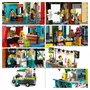 LEGO City 60380 - Le Centre-Ville, Jouet de Construction de Maquettes avec Salon de Coiffure, Vétérinaire, Hôtel et Discothèque avec Minifigurines et Plaques de Route
