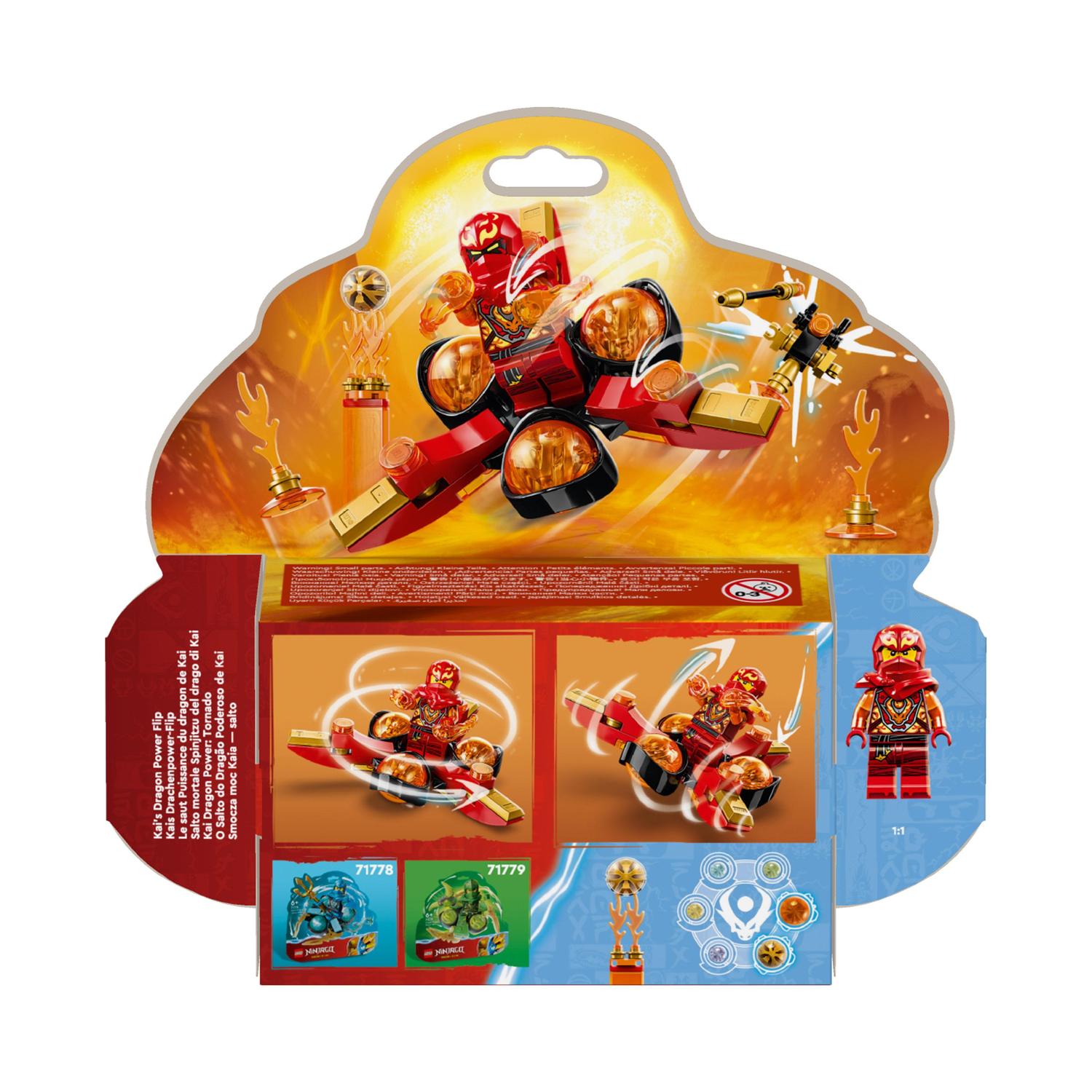 Voir la diapositive 2 : LEGO Ninjago 71777 - Le Salto Spinjitzu Le Pouvoir du Dragon de Kai