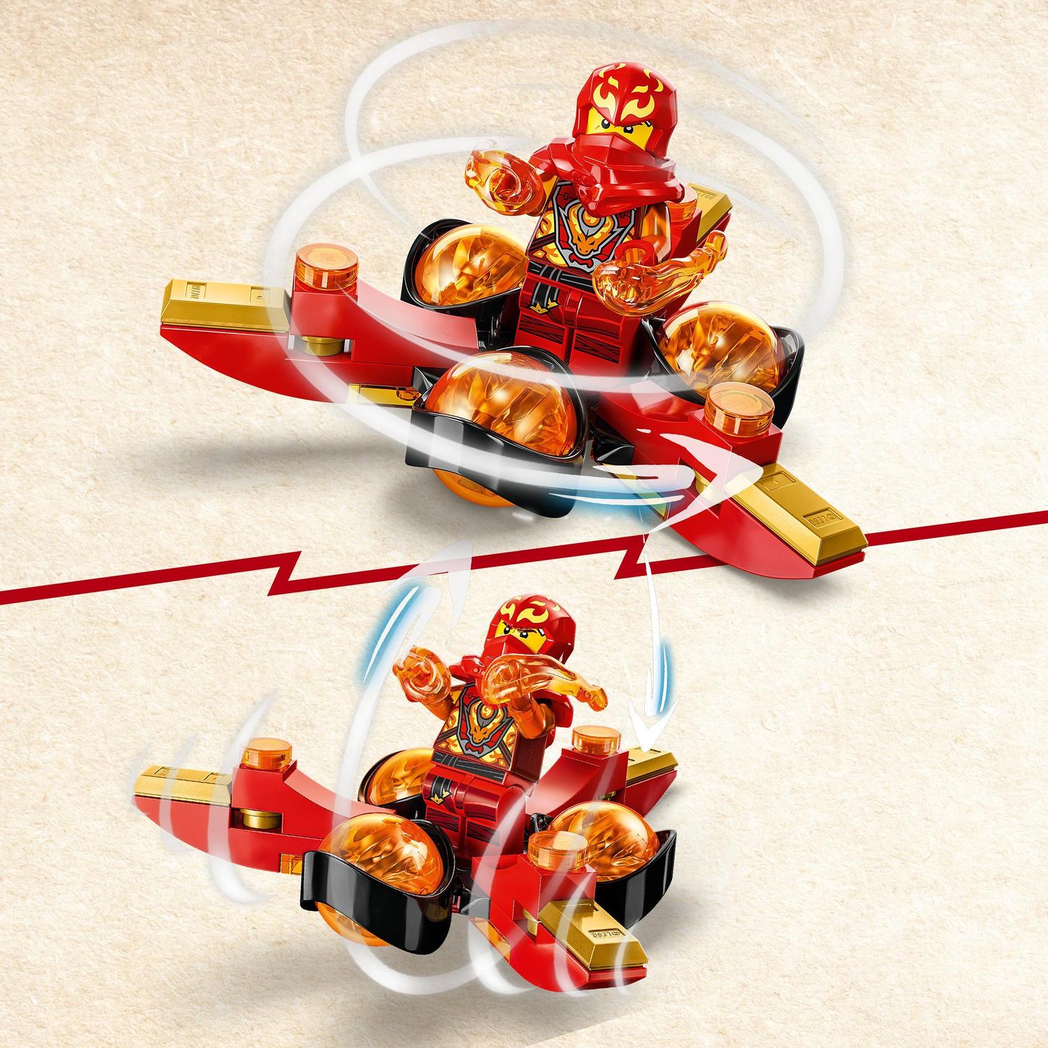 Voir la diapositive 6 : LEGO Ninjago 71777 - Le Salto Spinjitzu Le Pouvoir du Dragon de Kai