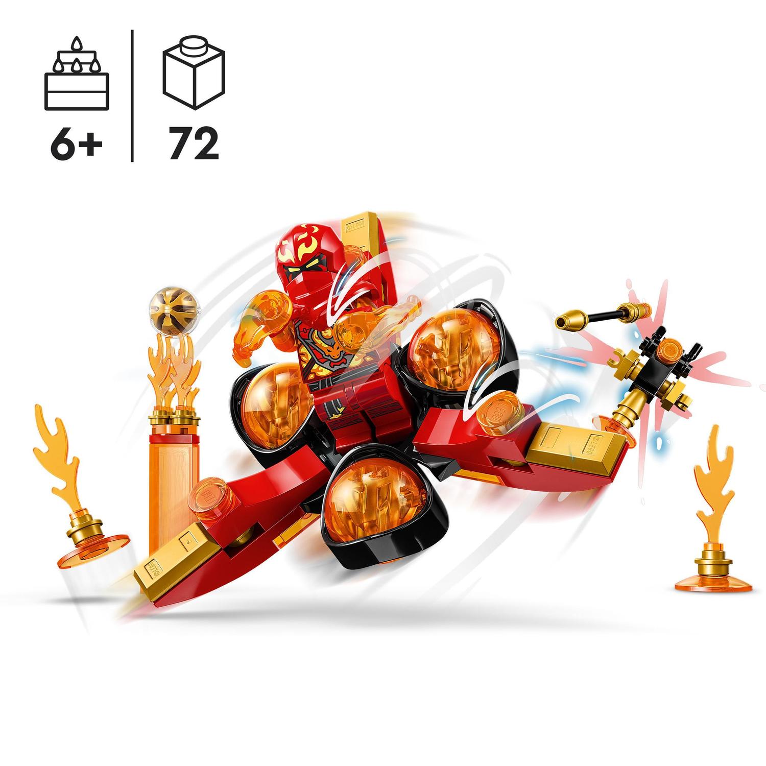 Voir la diapositive 7 : LEGO Ninjago 71777 - Le Salto Spinjitzu Le Pouvoir du Dragon de Kai
