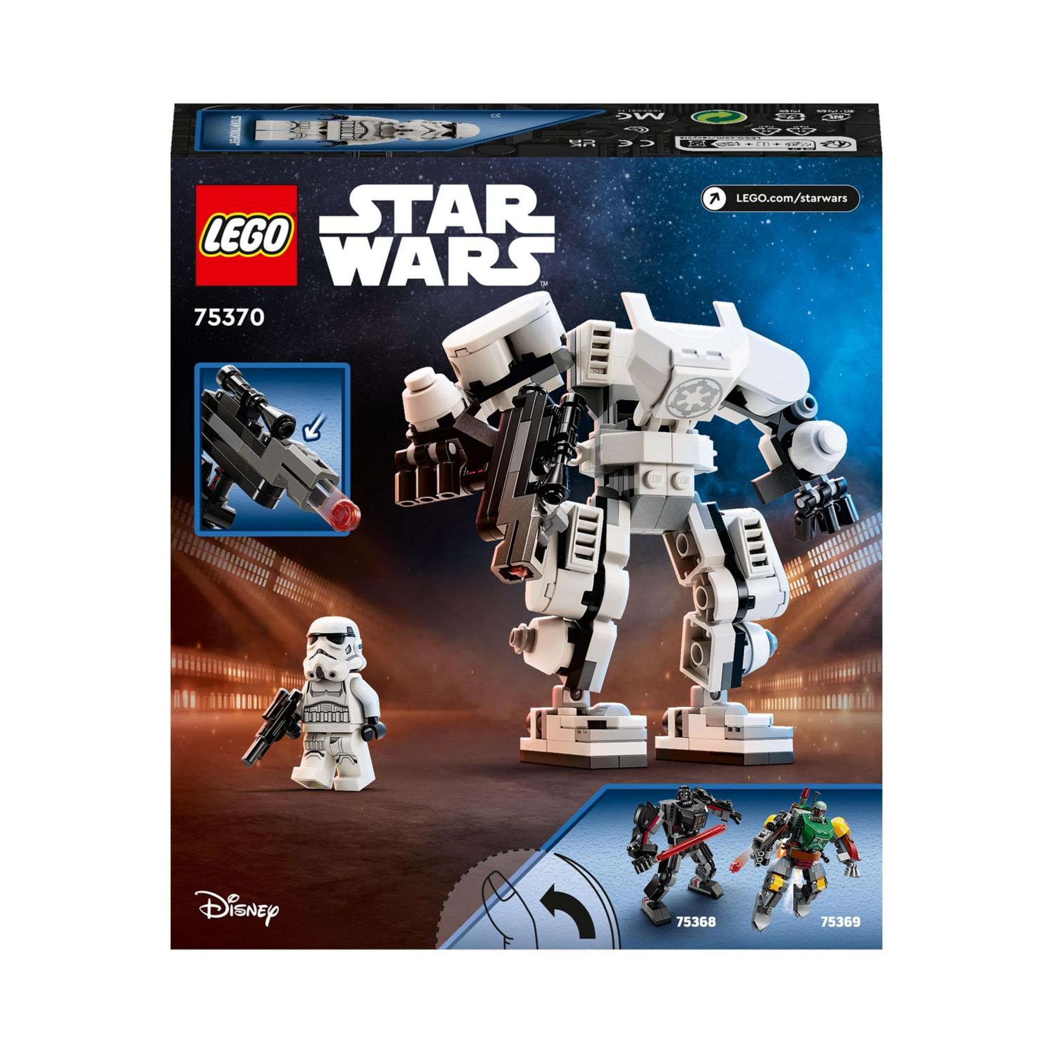 Voir la diapositive 2 : LEGO LEGO Star Wars 75370 Le Robot Stormtrooper, Jouet pour Enfants, Figurine à Construire avec Minifigurine