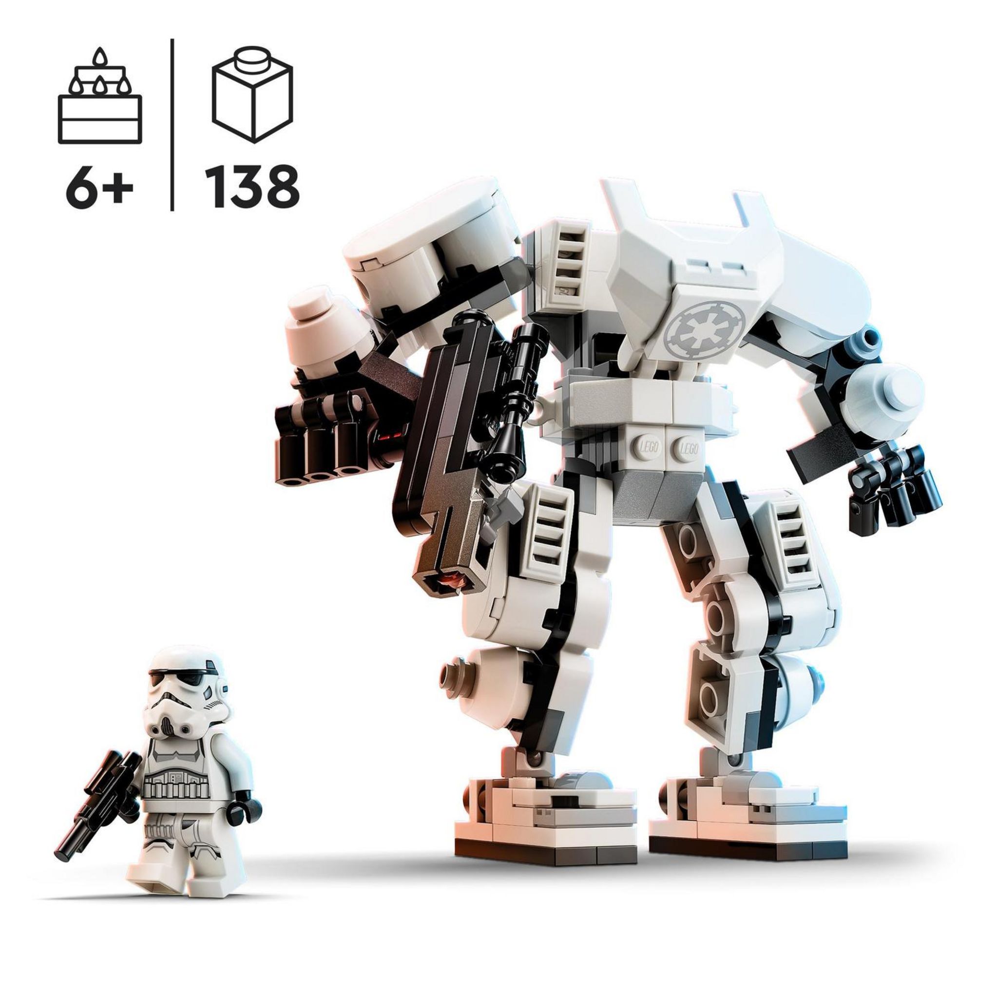 Voir la diapositive 7 : LEGO LEGO Star Wars 75370 Le Robot Stormtrooper, Jouet pour Enfants, Figurine à Construire avec Minifigurine