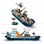 LEGO City 60368 - Le Navire d’Exploration Arctique, Grand Jouet avec Bateau Flottant, Hélicoptère, Sous-Marin, Épave de Viking, 7 Minifigurines et Figurine d'Orque