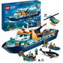 Voir la diapositive 9 : LEGO City 60368 - Le Navire d'Exploration Arctique, Grand Jouet avec Bateau Flottant, Hélicoptère, Sous-Marin, Épave de Viking, 7 Minifigurines et Figurine d'Orque