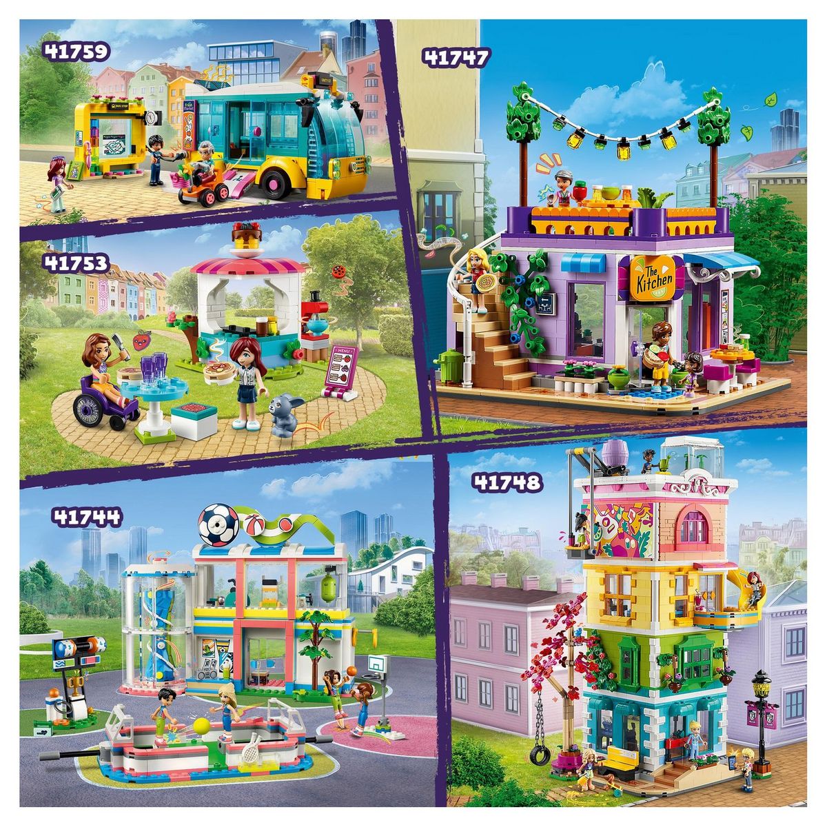 LEGO Friends 41753 - La Crêperie, Jouet Créatif pour Filles et Garçons Dès 6 Ans avec Mini-Poupées Paisley et Luna plus Figurine Lapin