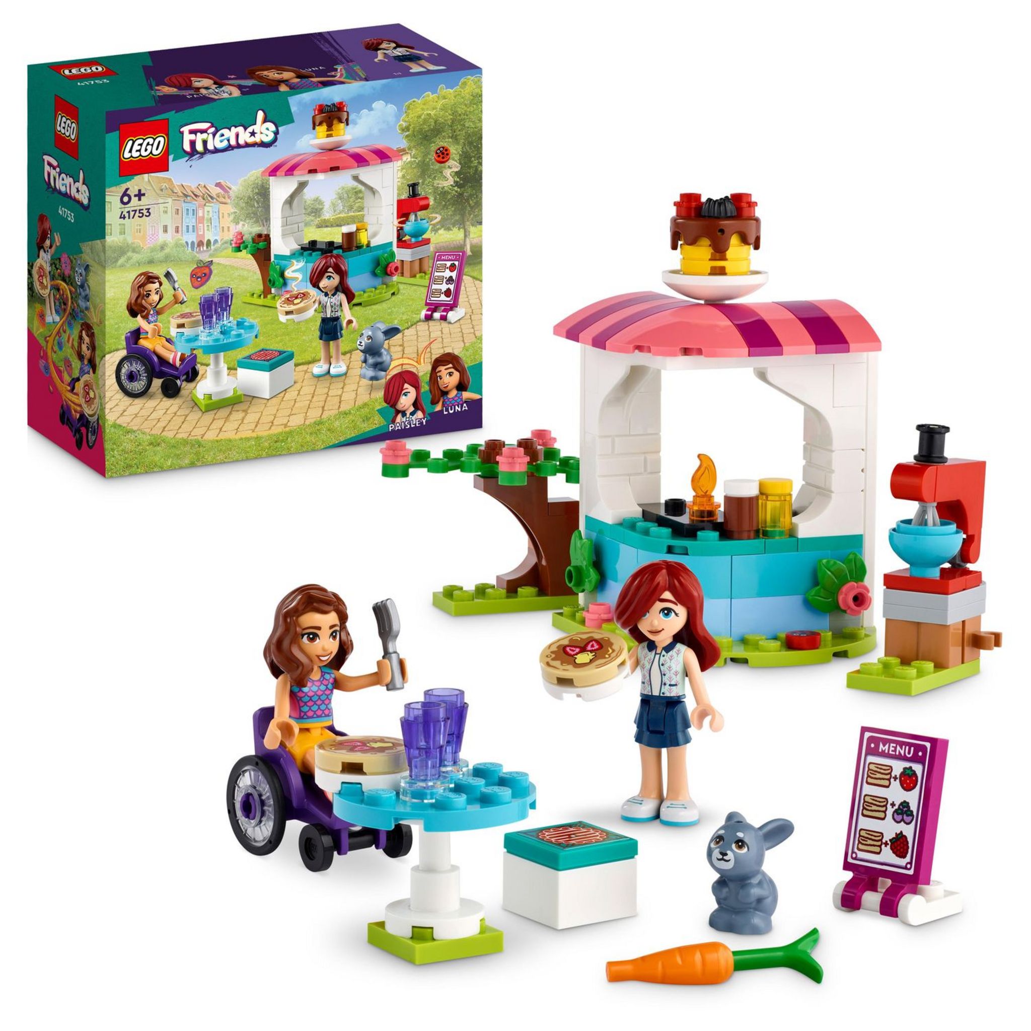 Voir la diapositive 9 : LEGO Friends 41753 - La Crêperie, Jouet Créatif pour Filles et Garçons Dès 6 Ans avec Mini-Poupées Paisley et Luna plus Figurine Lapin