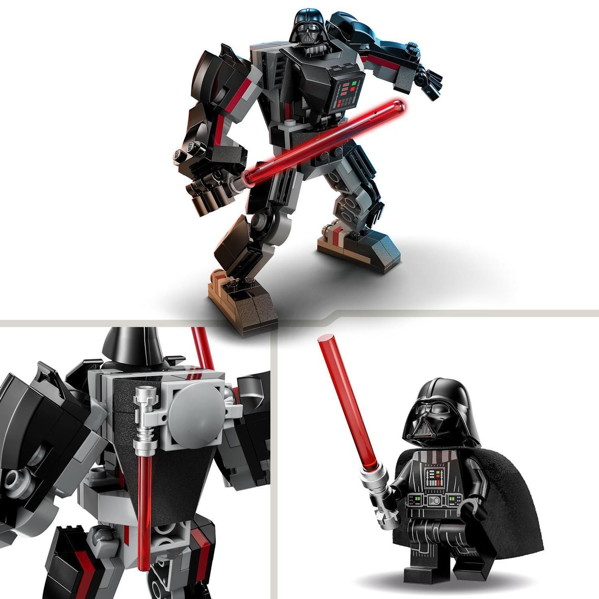 Voir la diapositive 4 : LEGO LEGO Star Wars 75368 Le Robot Dark Vador, Jouet de Figurine avec Minifigurine et Grand Sabre Laser