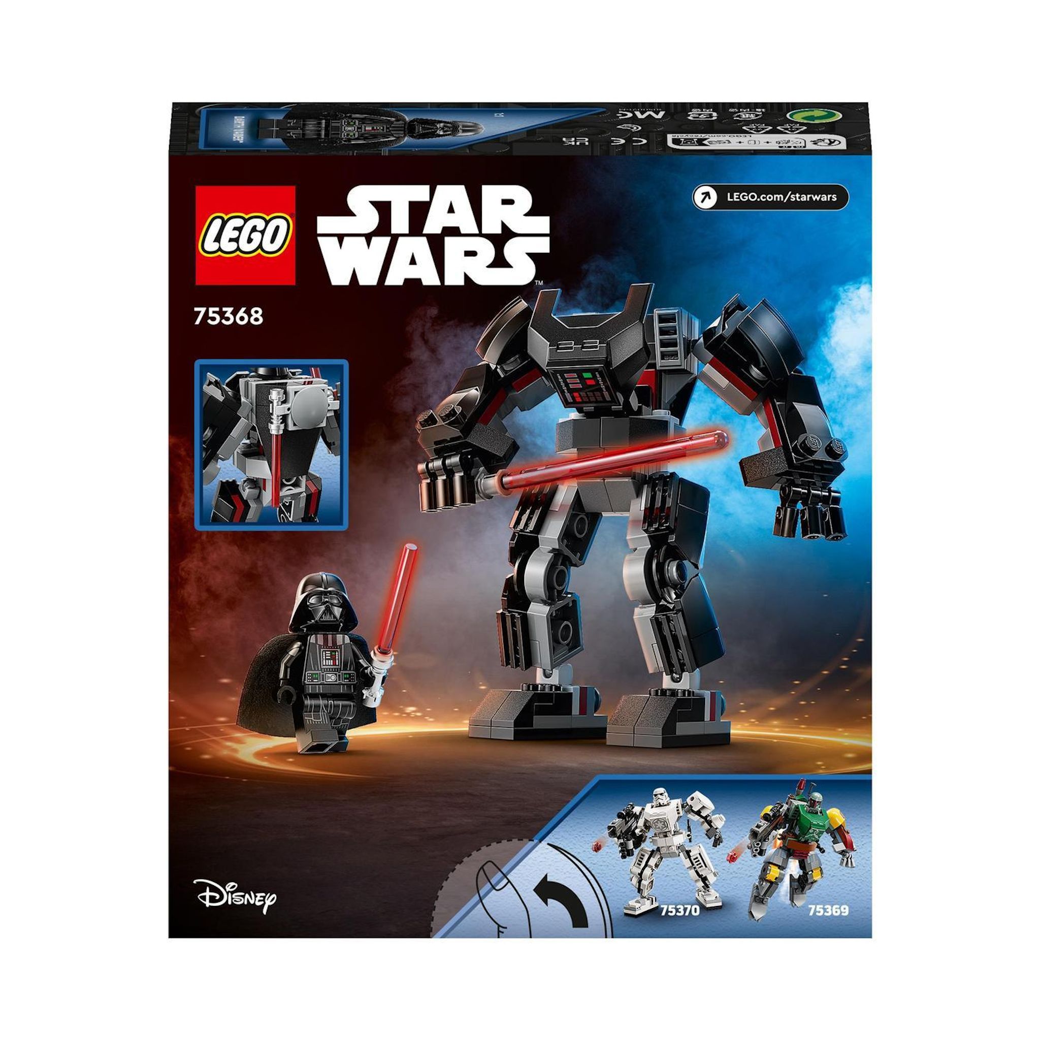 Voir la diapositive 8 : LEGO LEGO Star Wars 75368 Le Robot Dark Vador, Jouet de Figurine avec Minifigurine et Grand Sabre Laser
