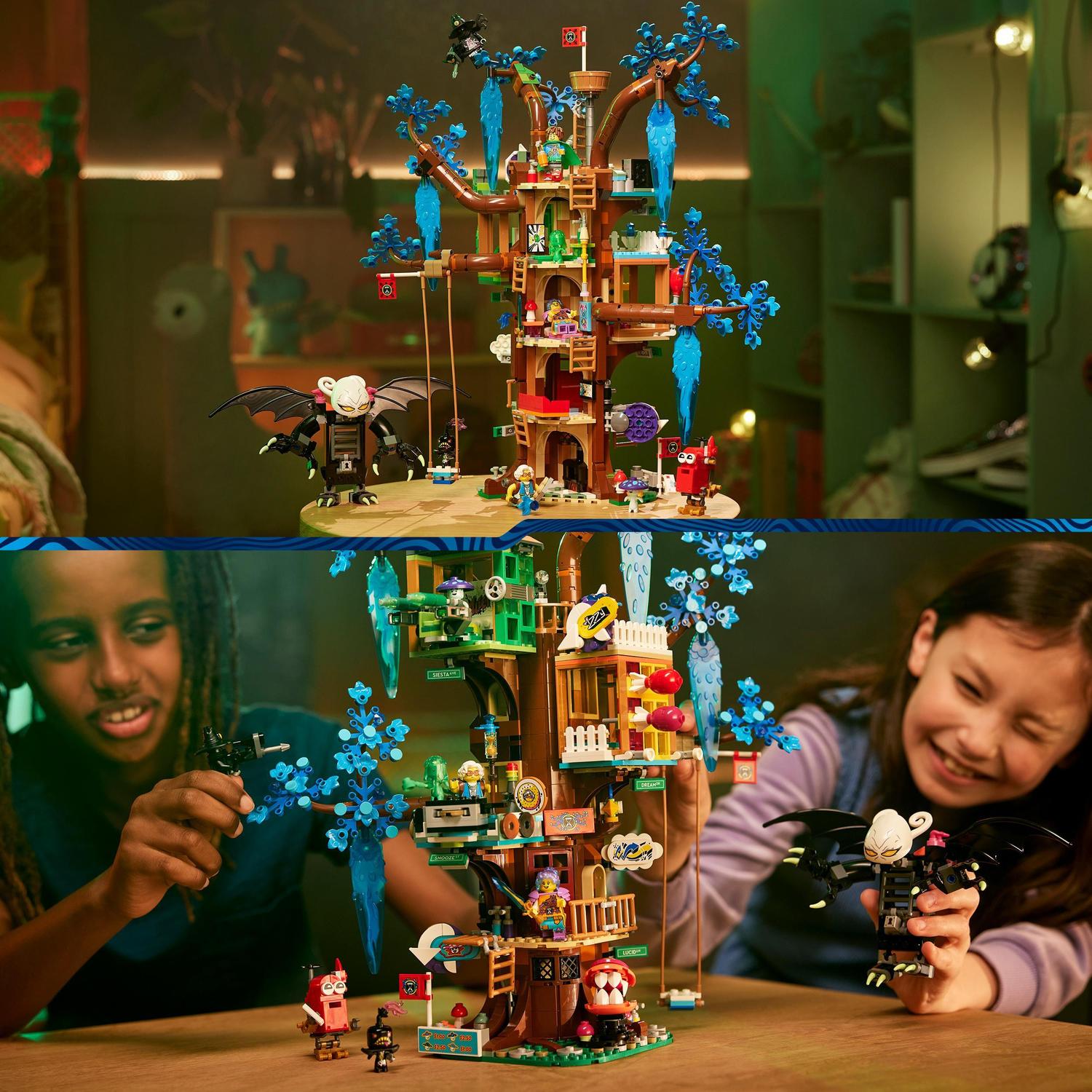 Voir la diapositive 4 : LEGO DREAMZzz 71461 - Cabane fantastique dans l'arbre