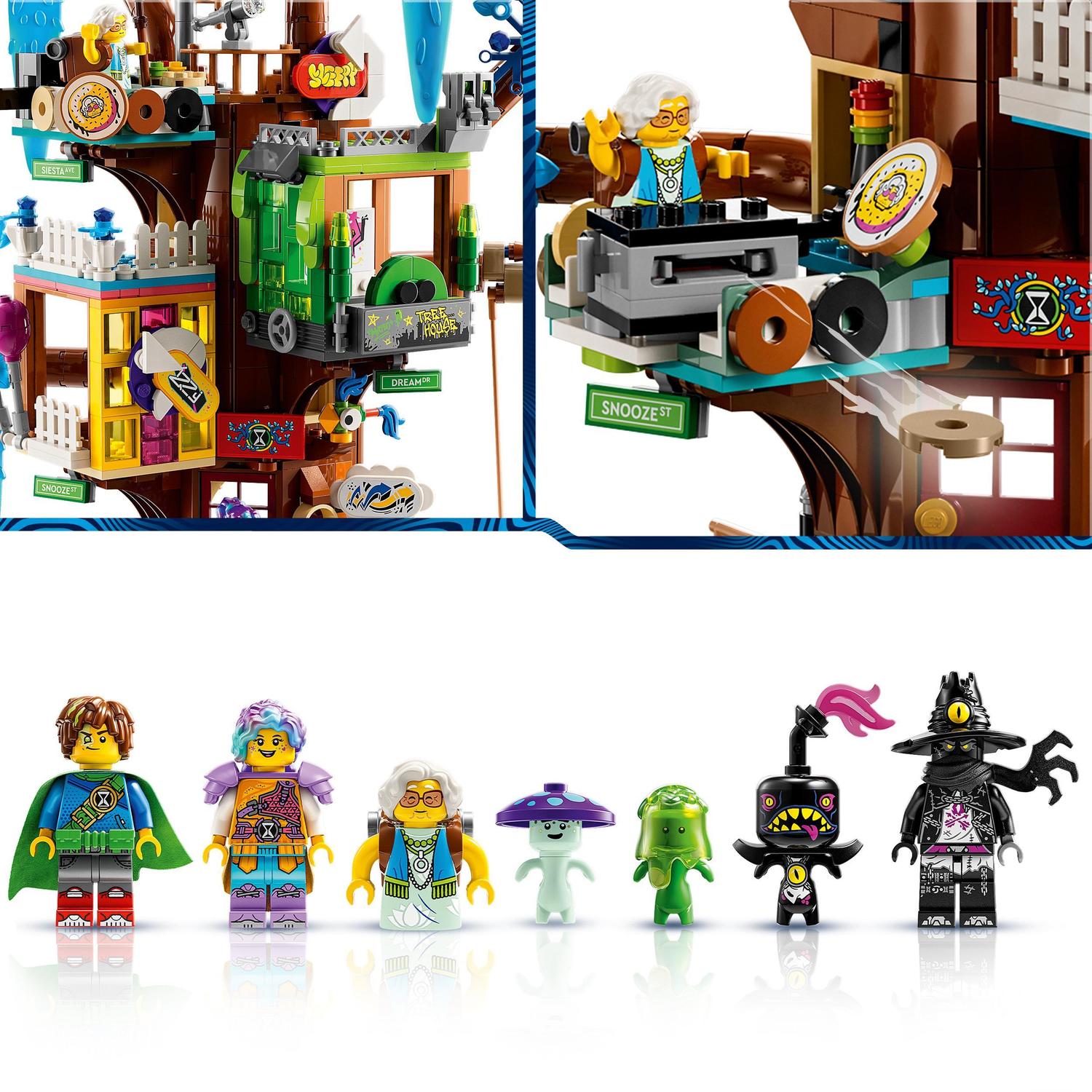 Voir la diapositive 5 : LEGO DREAMZzz 71461 - Cabane fantastique dans l'arbre