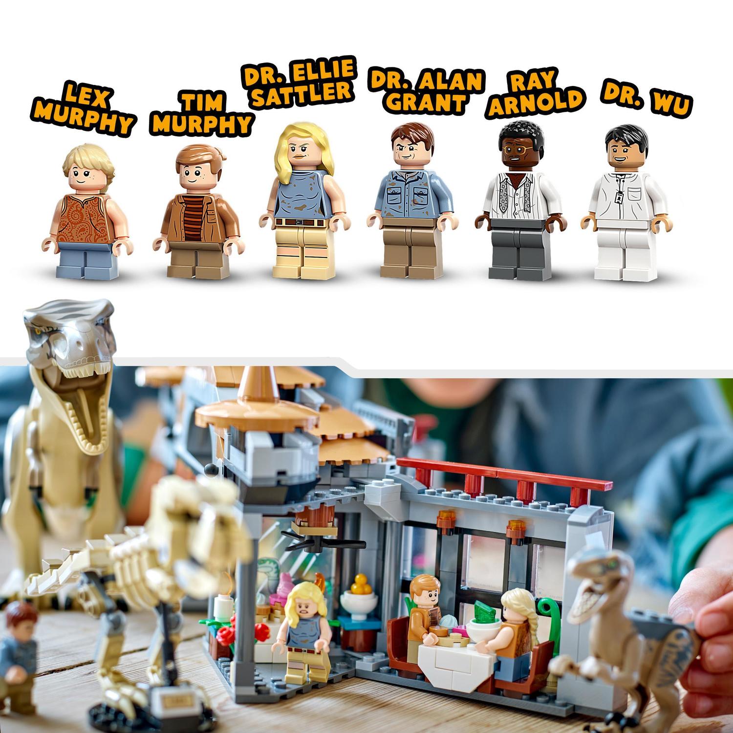 Voir la diapositive 5 : LEGO LEGO Jurassic Park 76961 Le Centre des Visiteurs : l'Attaque du T. Rex et du Vélociraptor, Jouet