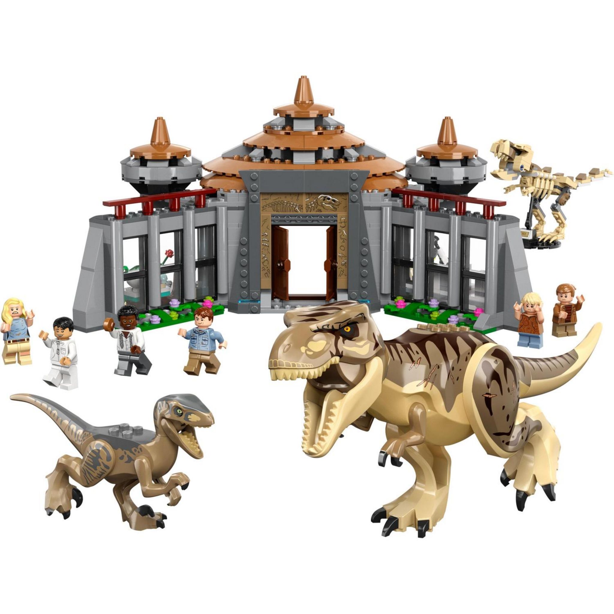 Voir la diapositive 8 : LEGO LEGO Jurassic Park 76961 Le Centre des Visiteurs : l'Attaque du T. Rex et du Vélociraptor, Jouet