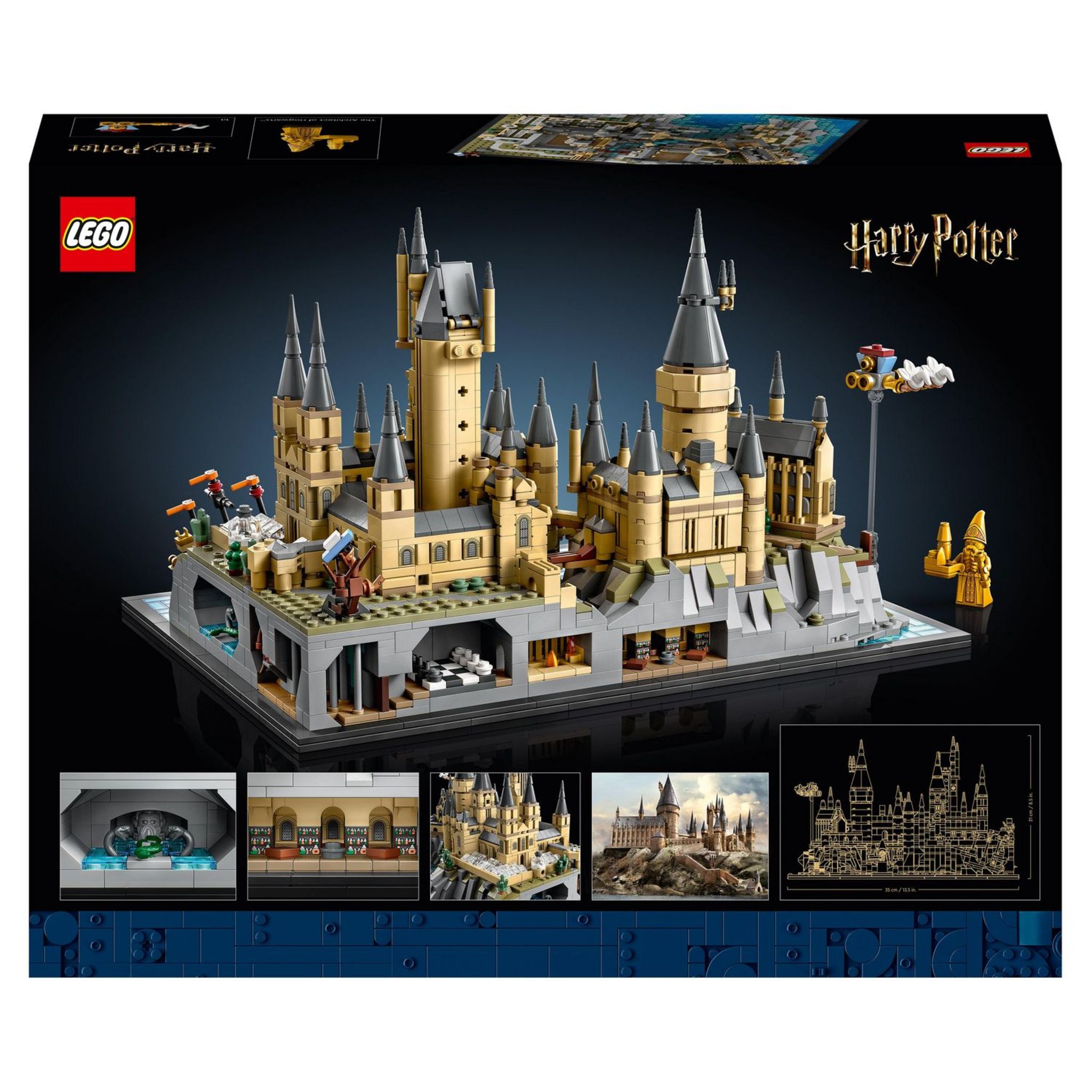 Voir la diapositive 2 : LEGO LEGO Harry Potter 76419 Le Château et le Domaine de Poudlard, Maquette à Construire pour Adultes, Incluant les Lieux Iconiques