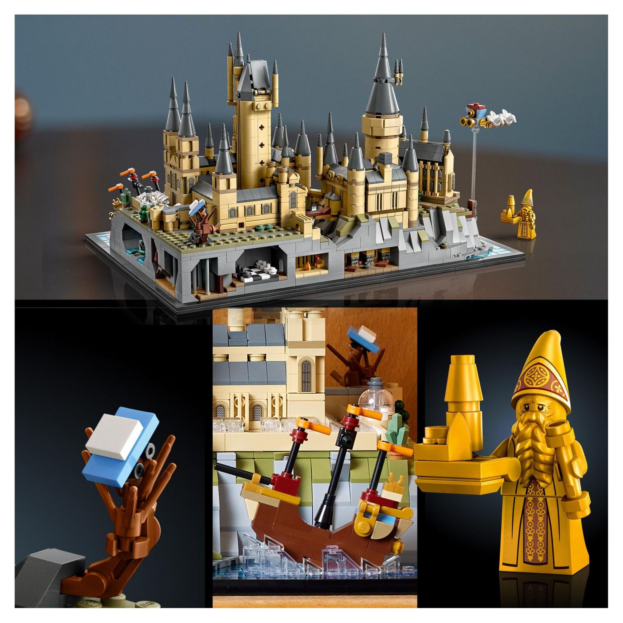 Voir la diapositive 5 : LEGO LEGO Harry Potter 76419 Le Château et le Domaine de Poudlard, Maquette à Construire pour Adultes, Incluant les Lieux Iconiques