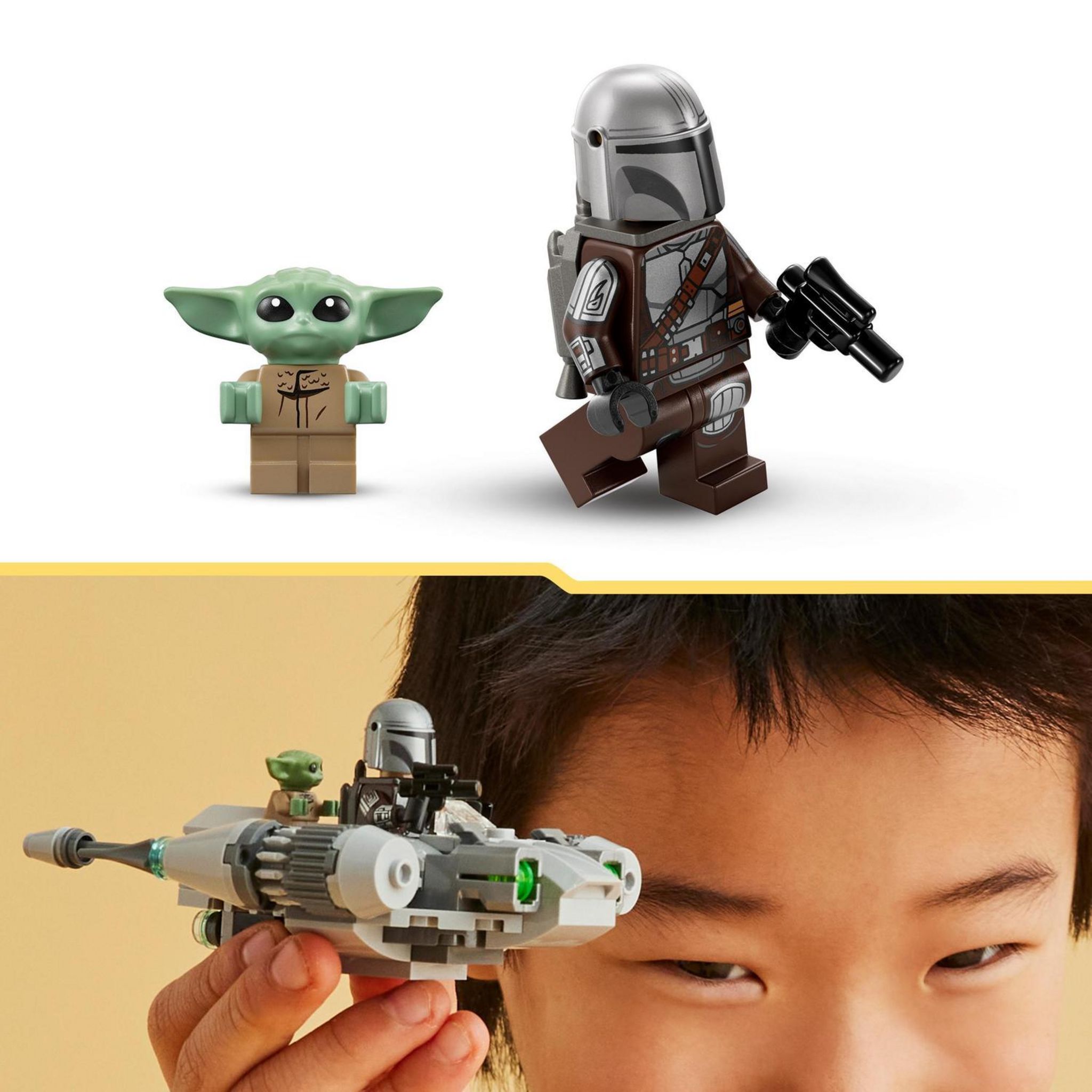 Voir la diapositive 5 : LEGO LEGO Star Wars 75363 Microfighter Chasseur N-1 du Mandalorien, Jouet Le Livre de Boba Fett avec Figurine Bébé Yoda