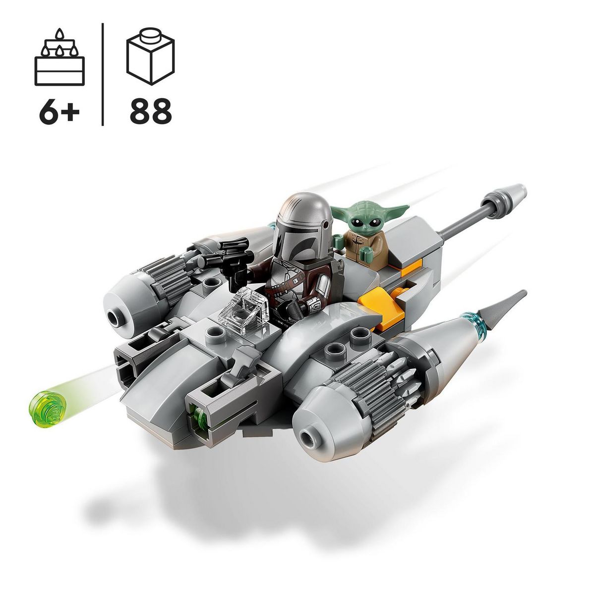 LEGO LEGO Star Wars 75363 Microfighter Chasseur N-1 du Mandalorien, Jouet Le Livre de Boba Fett avec Figurine Bébé Yoda