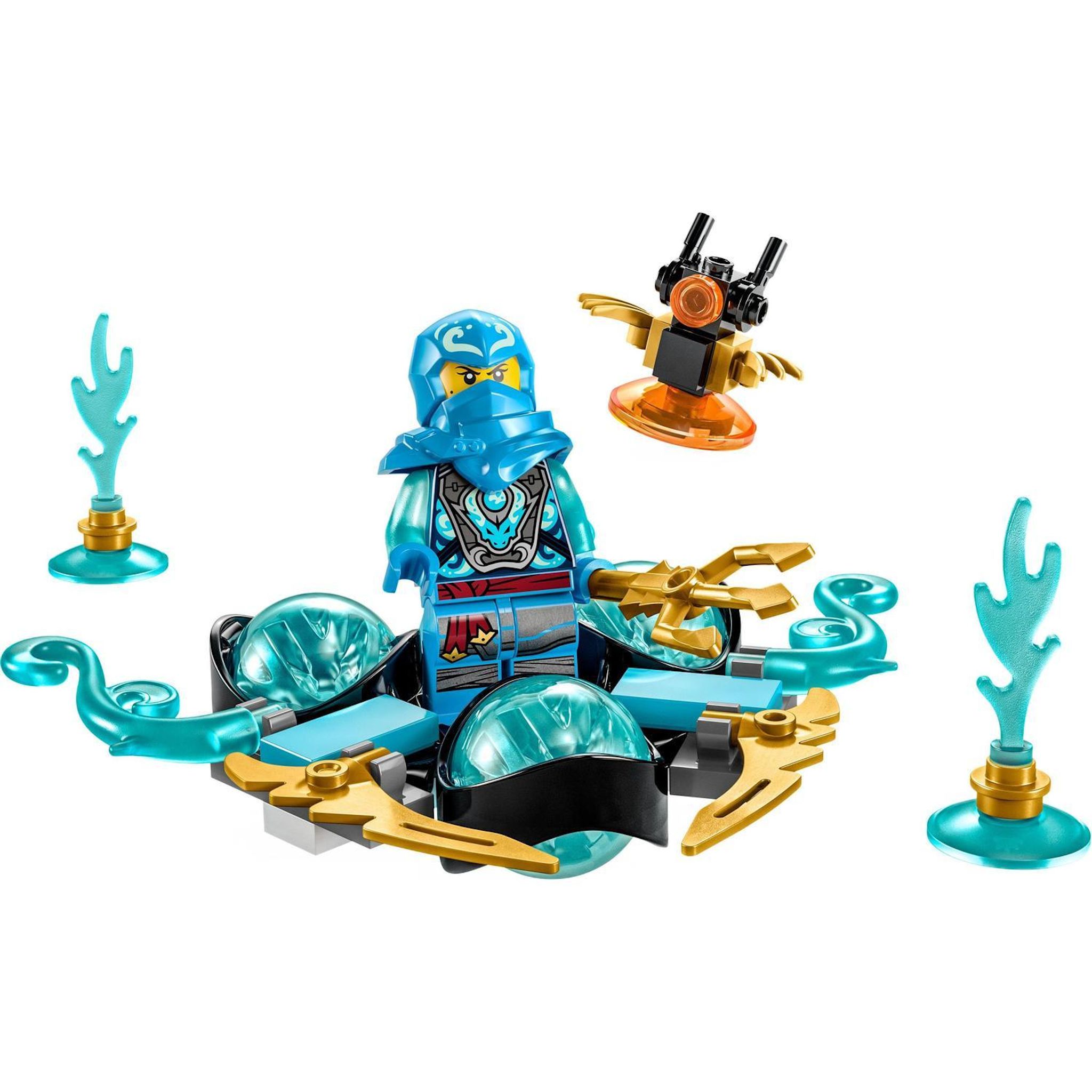 Voir la diapositive 2 : LEGO Ninjago 71778 - Le dérapage Spinjitzu - Le pouvoir du dragon de Nya