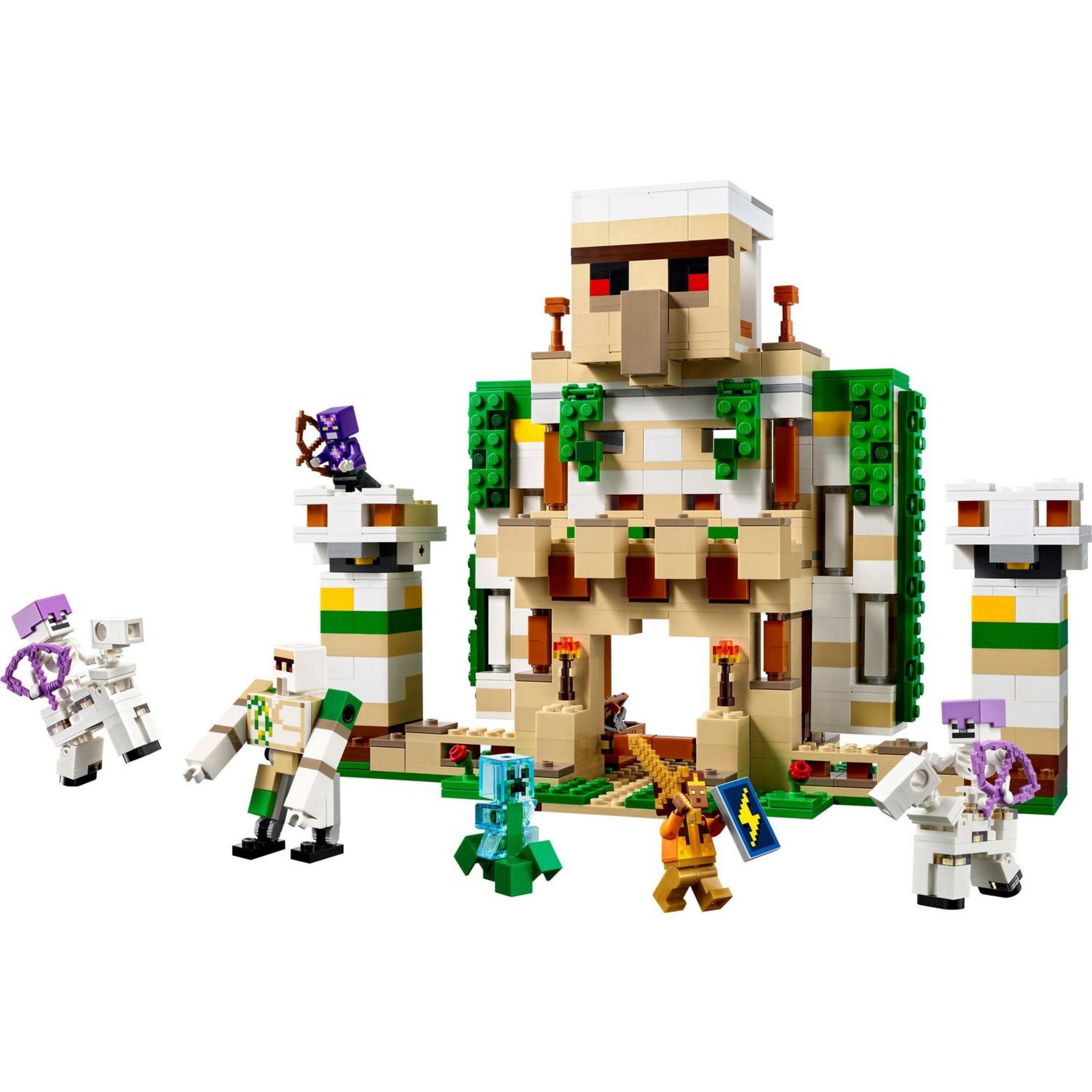 Voir la diapositive 8 : LEGO LEGO Minecraft 21250 La Forteresse du Golem de Fer, Jouet Château qui se Transforme en Grande Figurine