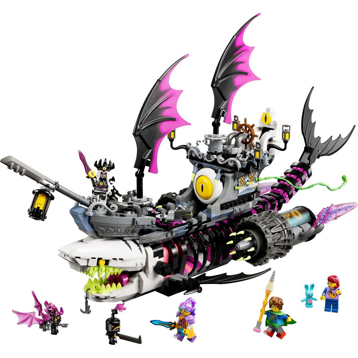 LEGO LEGO DREAMZzz 71469 Le Vaisseau Requin des Cauchemars, Construire un Jouet de Bateau Pirate de 2 Façons