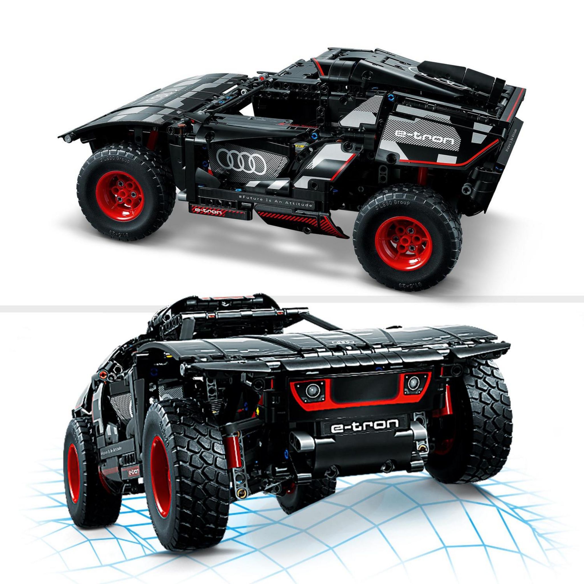Voir la diapositive 6 : LEGO Technic 42160 Audi RS Q e-tron, Voiture de Rallye Télécommandée, Maquette Off-Road Dakar