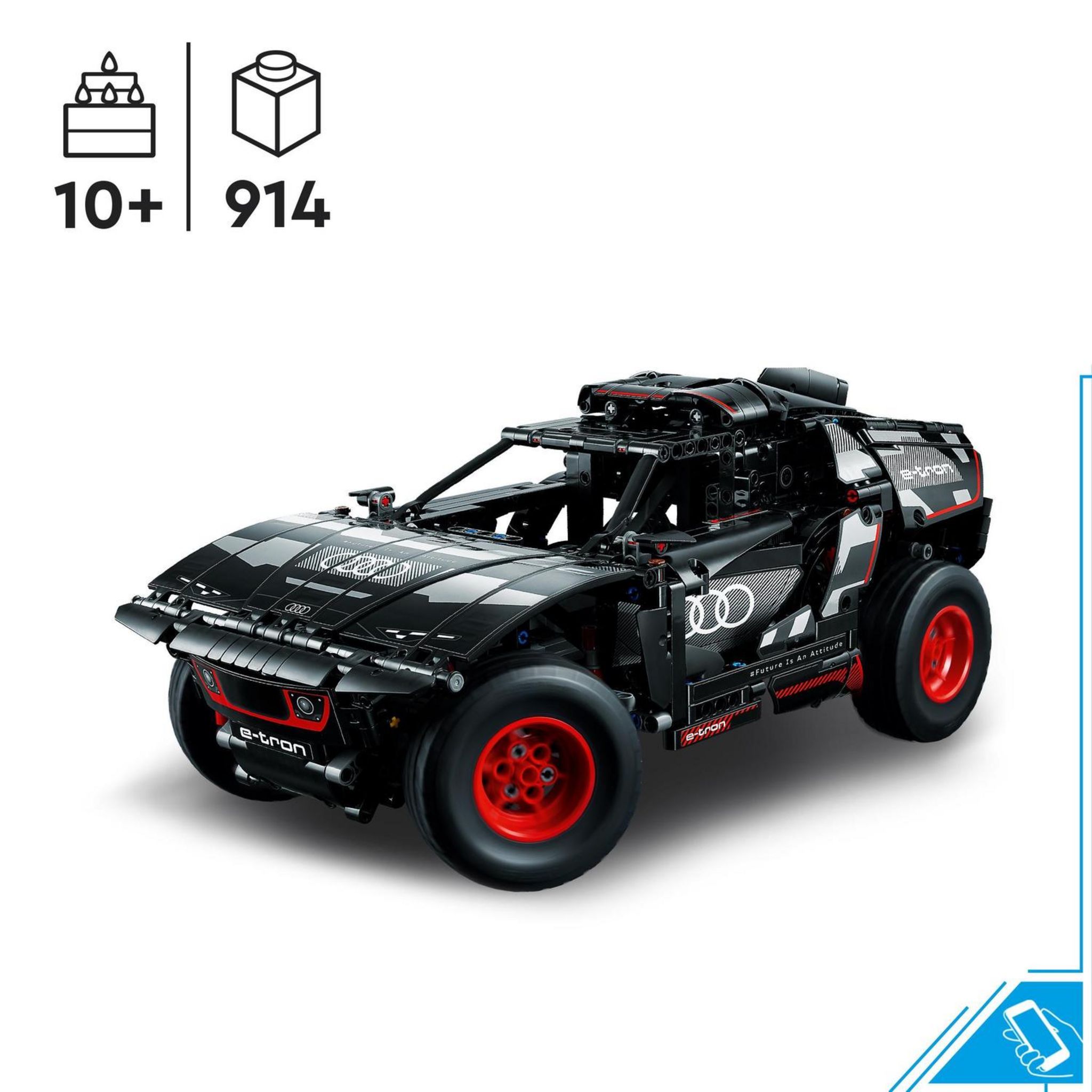 Voir la diapositive 7 : LEGO Technic 42160 Audi RS Q e-tron, Voiture de Rallye Télécommandée, Maquette Off-Road Dakar