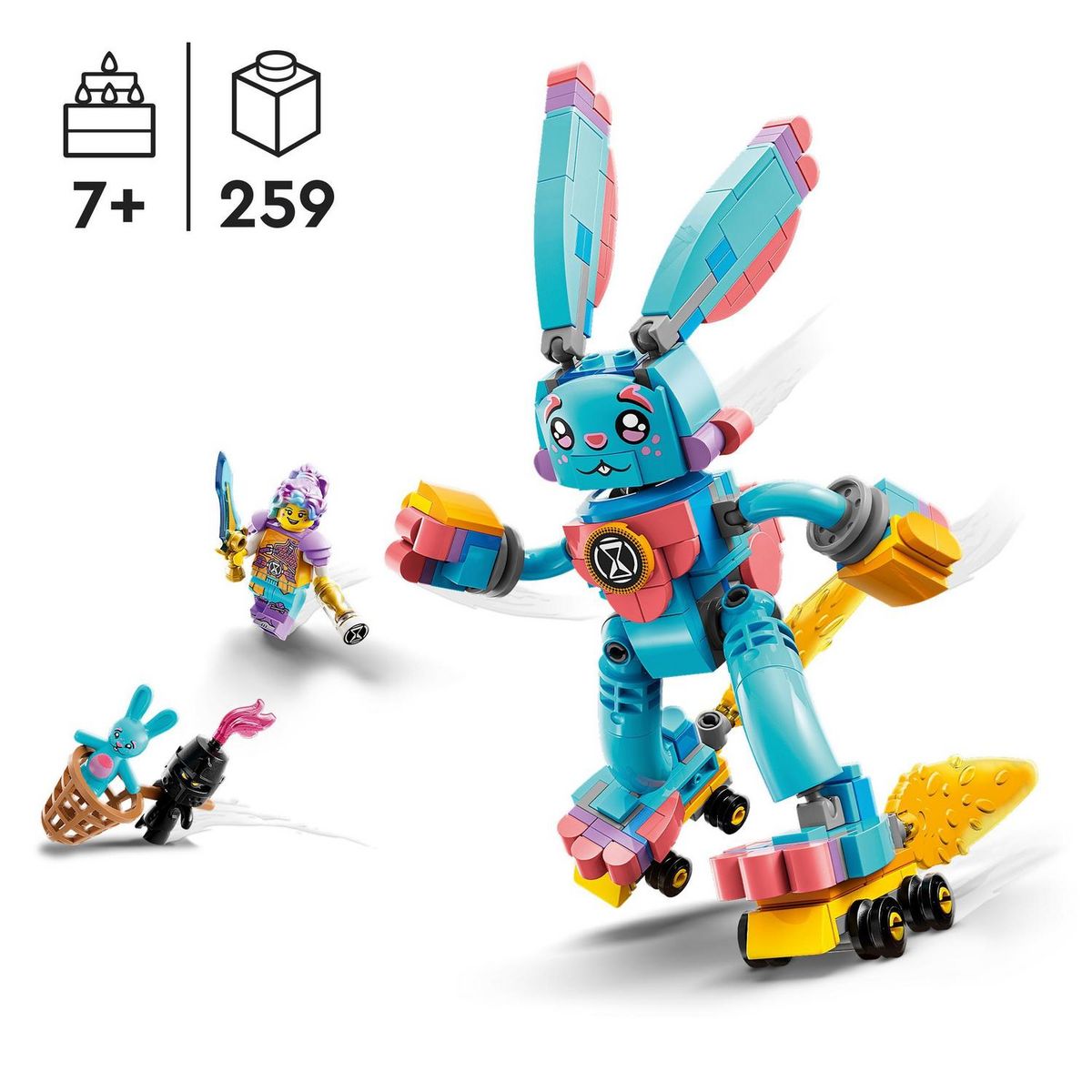 LEGO LEGO DREAMZzz 71453 Izzie et Bunchu le Lapin, Jouet avec Figurines de la Série TV