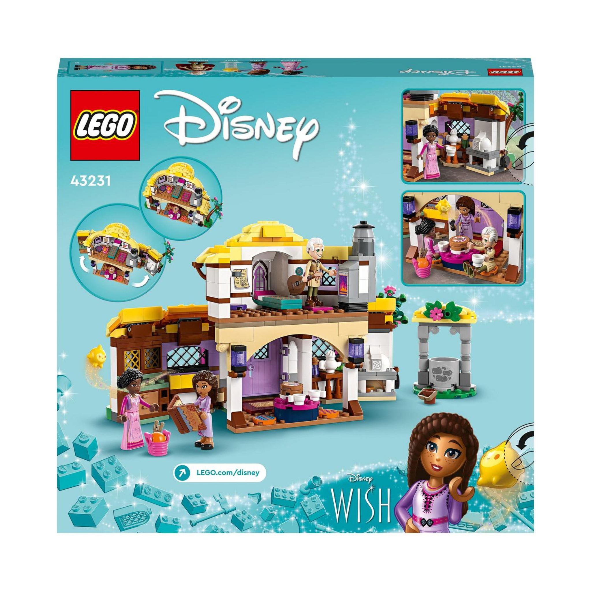 Voir la diapositive 2 : LEGO LEGO | Disney Wish 43231 La Chaumière d'Asha, Maison de Poupées avec Mini Poupées Asha, Sakina et Sabino et Figurine Star