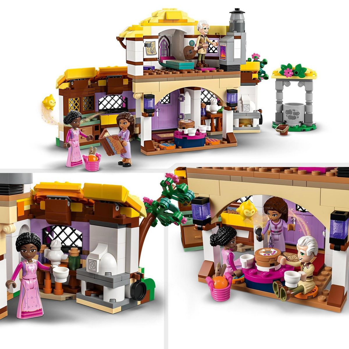 LEGO LEGO | Disney Wish 43231 La Chaumière d'Asha, Maison de Poupées avec Mini Poupées Asha, Sakina et Sabino et Figurine Star