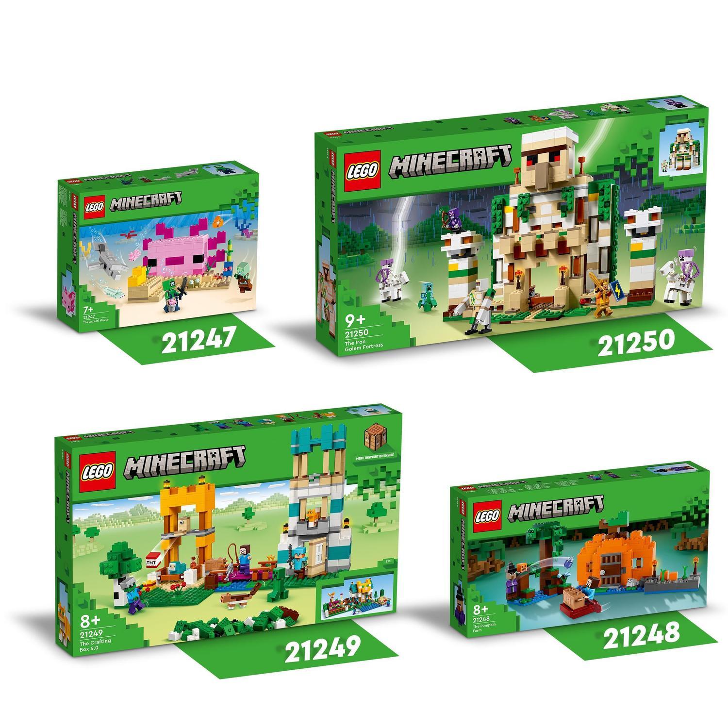 Voir la diapositive 7 : LEGO LEGO Minecraft 21248 La Ferme Citrouille, Jouet de Maison avec Figurines Steve et Sorcière