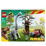 LEGO LEGO Jurassic Park 76960 La Découverte du Brachiosaure, Jouet avec Figurine de Dinosaure et Voiture