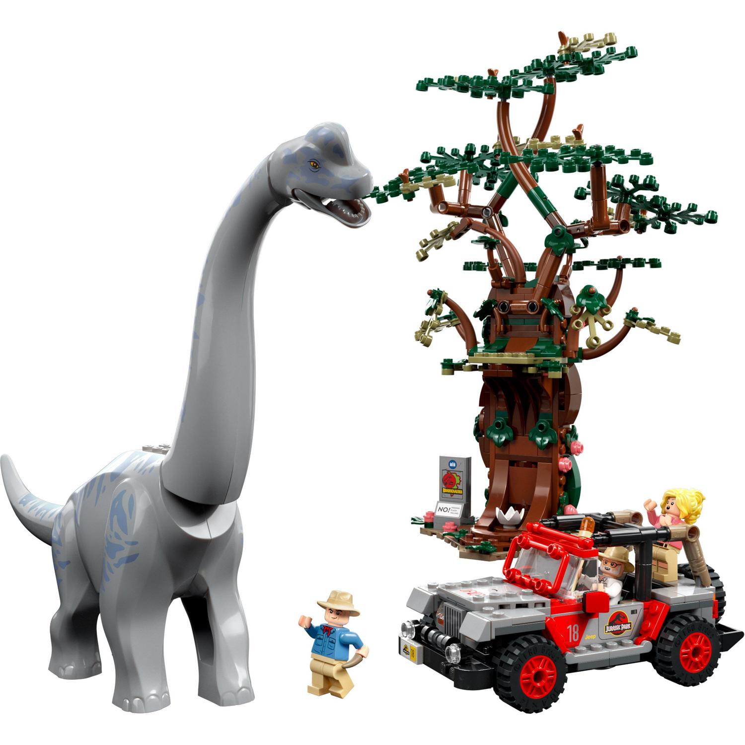 Voir la diapositive 8 : LEGO LEGO Jurassic Park 76960 La Découverte du Brachiosaure, Jouet avec Figurine de Dinosaure et Voiture