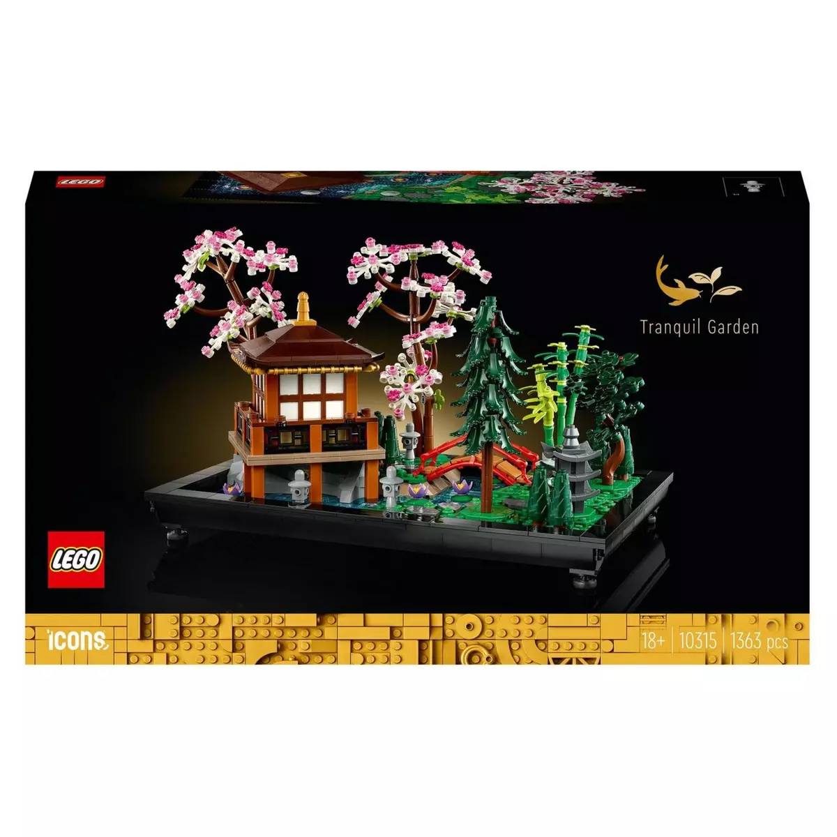 LEGO LEGO Icons 10315 Le Jardin Paisible, Kit de Jardinage Botanique Zen  pour Adultes, Cadeau pour Femmes, Hommes pas cher 