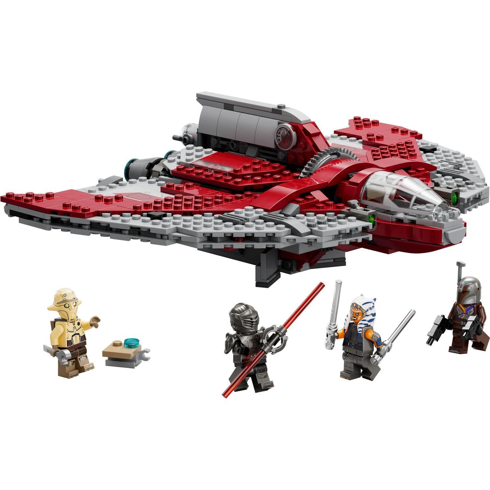 Voir la diapositive 2 : LEGO LEGO Star Wars La Navette T-6 d'Ahsoka Tano 75362, Vaisseau Lance-Tenons, 4 Personnages