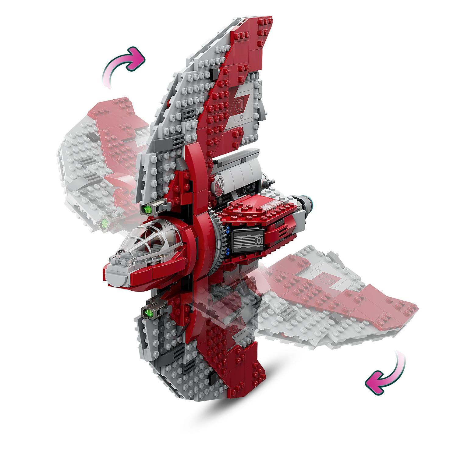 Voir la diapositive 4 : LEGO LEGO Star Wars La Navette T-6 d'Ahsoka Tano 75362, Vaisseau Lance-Tenons, 4 Personnages